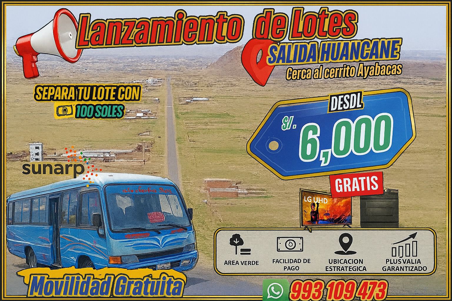 Venta de lotes en Juliaca Facebook ad from Mar 14, 2026