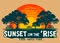 Sunset on the 'Rise Food Truck Park