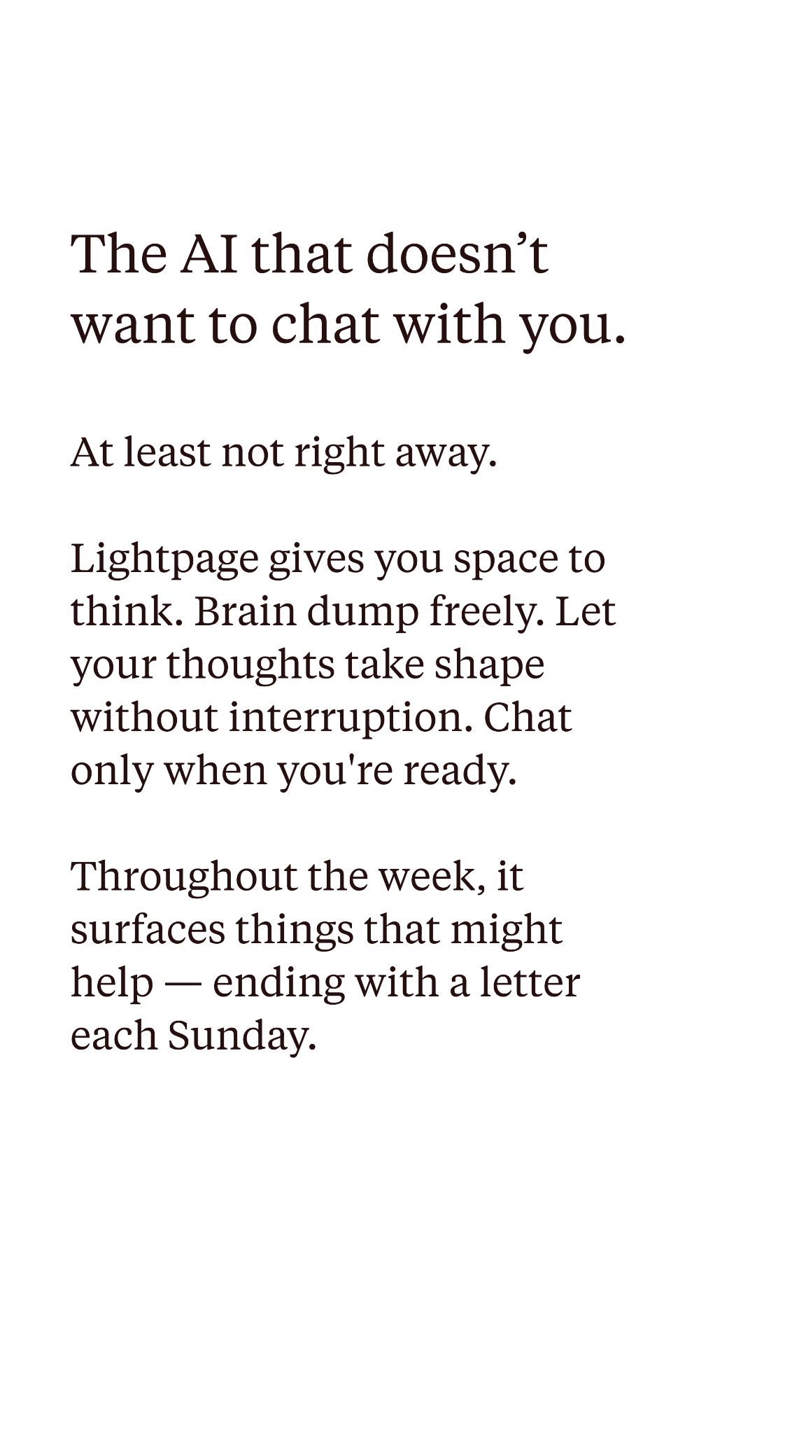 Lightpage Facebook ad: Lightpage: AI Journal & Notes