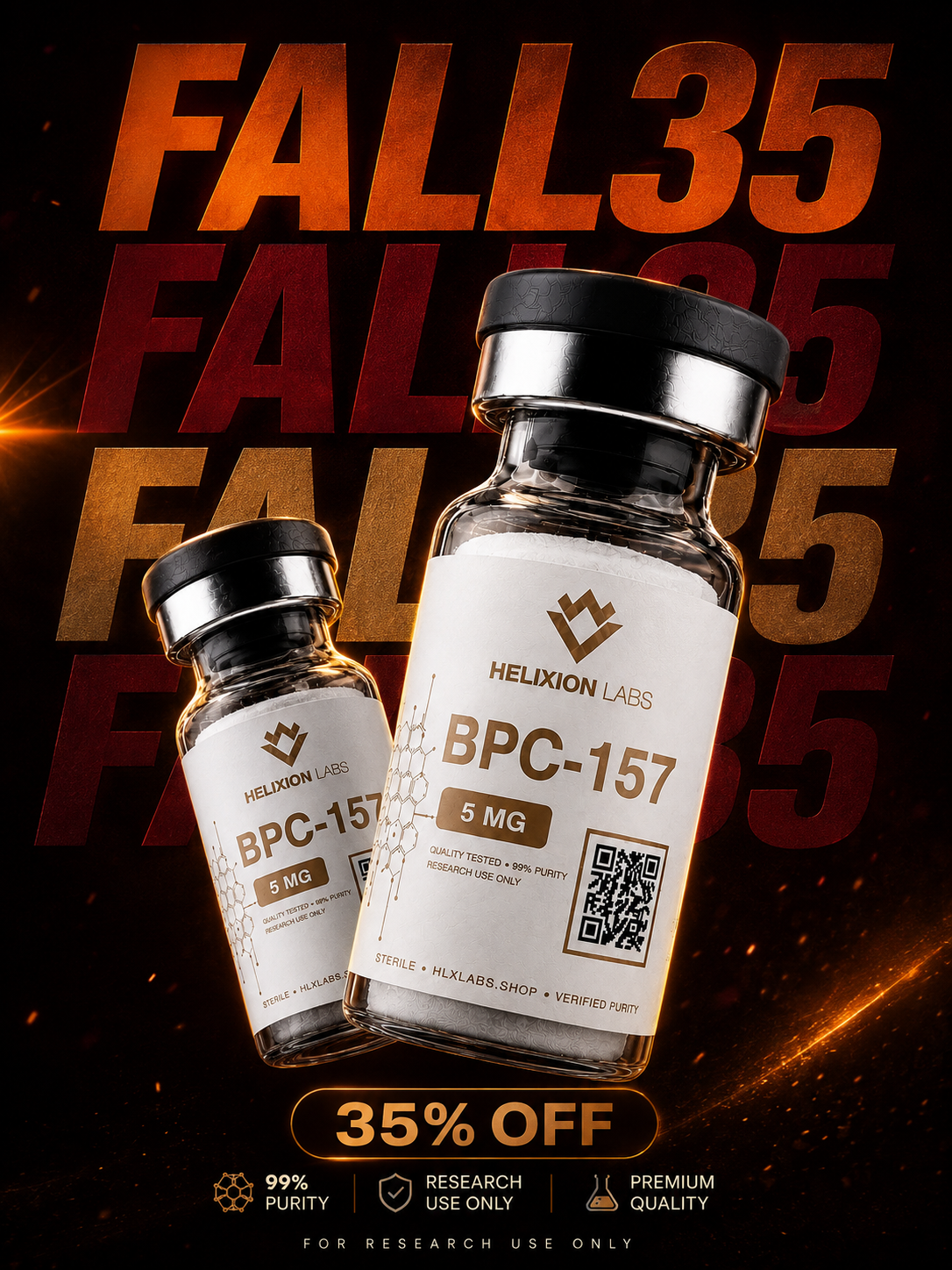 HLX Labs Facebook ad: Fall Research Savings