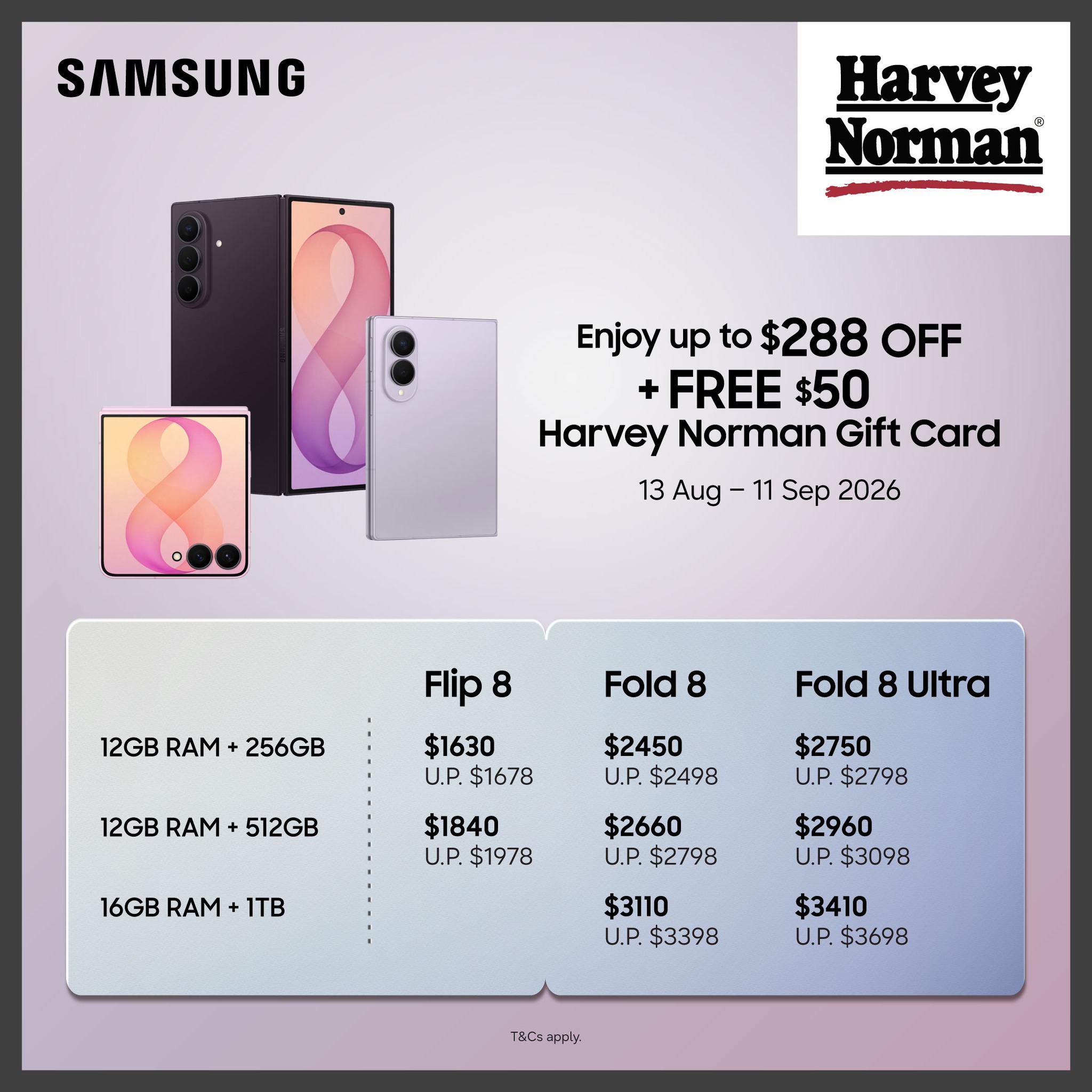 Harvey Norman Singapore Facebook ad: Ready for an upgrade?