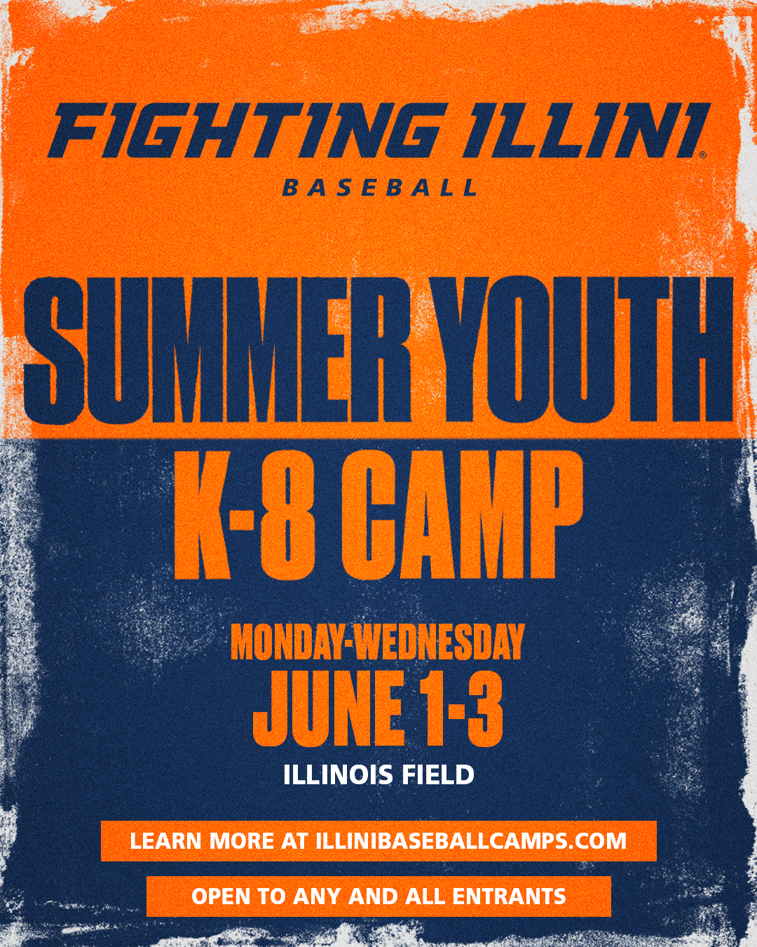 Illini Baseball Camps Facebook ad: Fighting Illini Baseball Camps