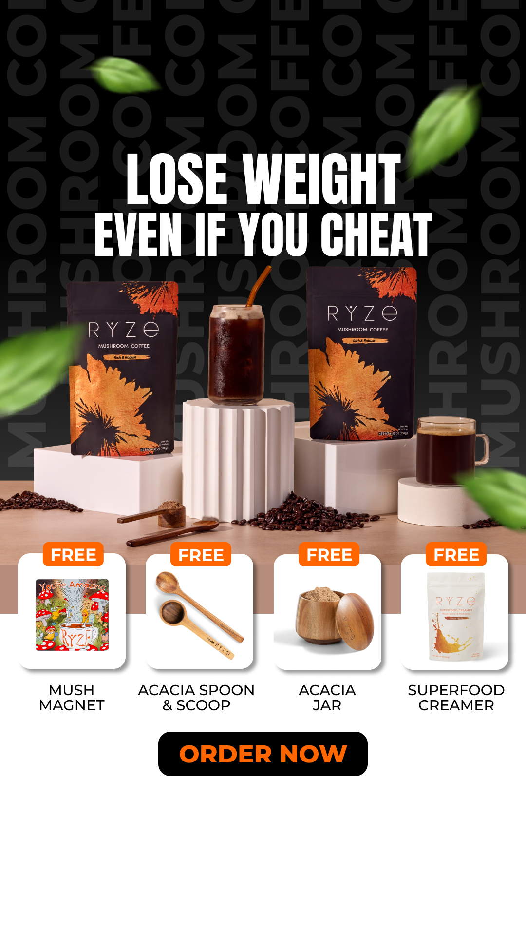 RYZE Superfoods Facebook ad