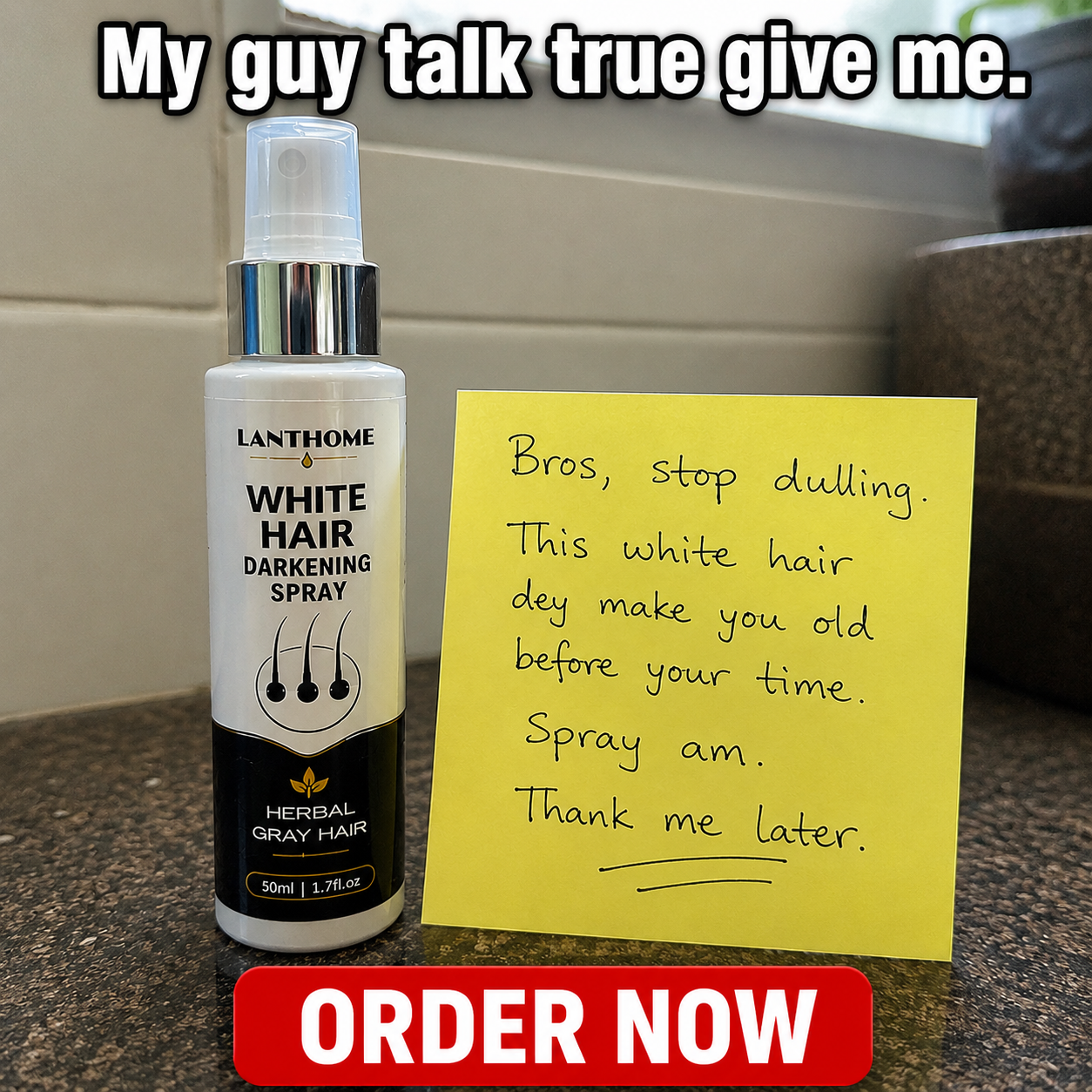 RexaBuy Facebook ad: Here's why you have white hair