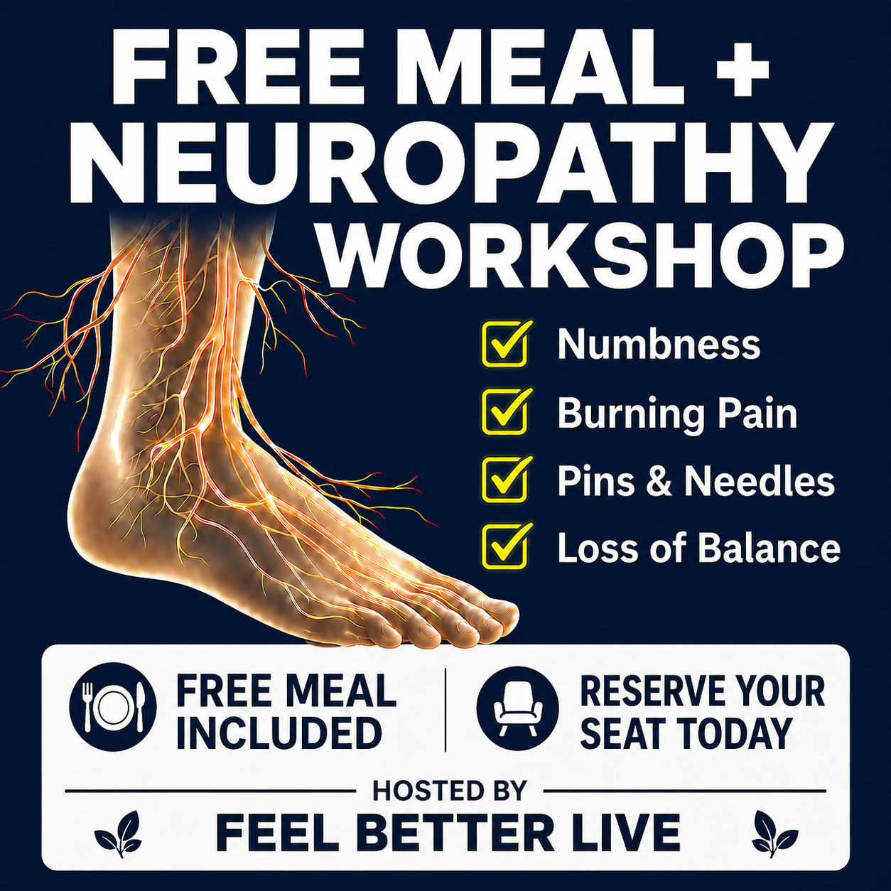 Feel Better Live Facebook ad: New Options for Neuropathy Relief WITHOUT Invasive…