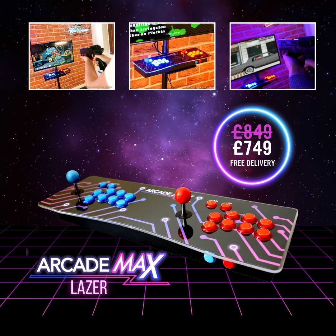 Home Leisure Direct Facebook ad: £749.00 | ArcadeMAX Lazer Light Gun Internet Enabled TV…