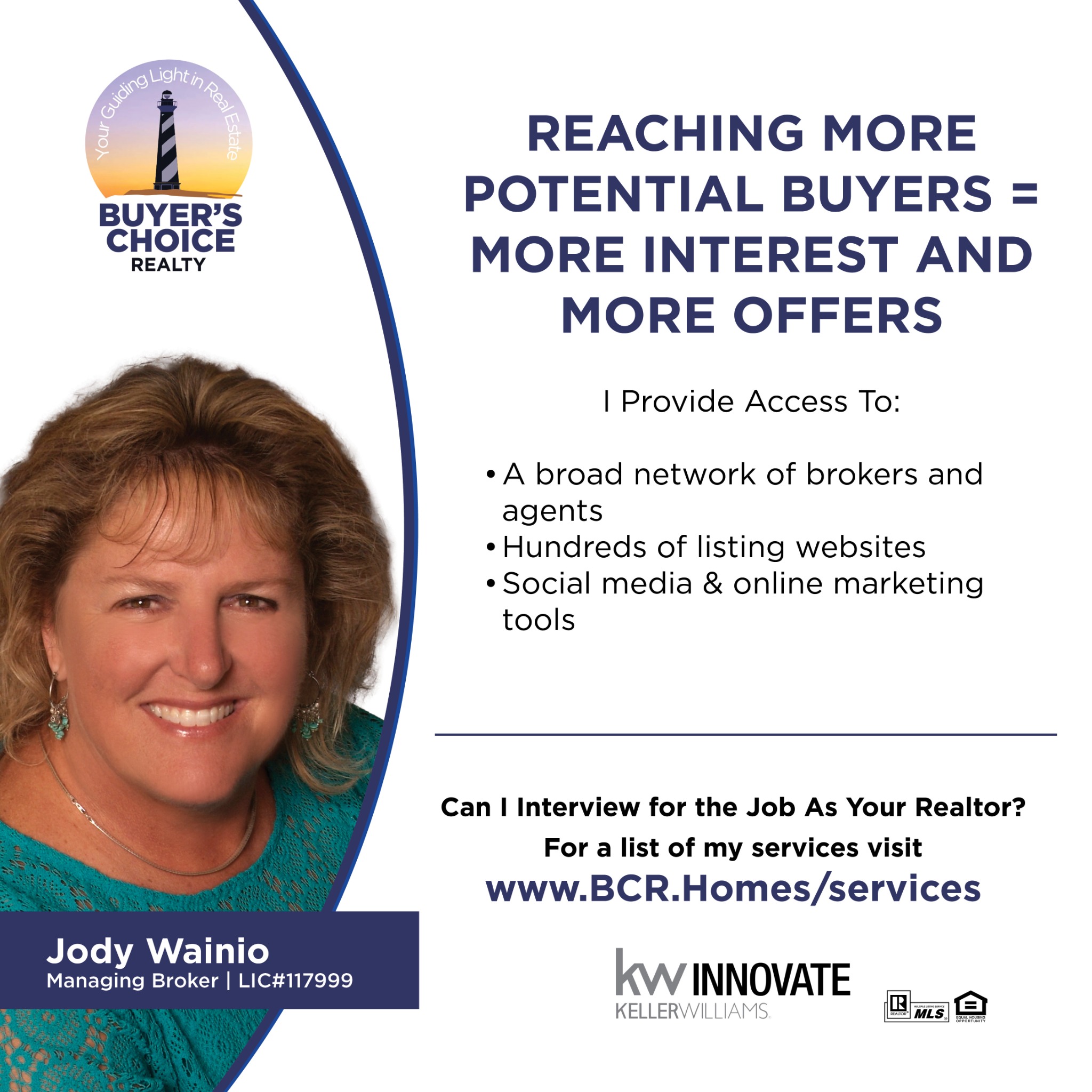 Buyer's Choice Realty of KW Facebook ad: Message or Call (910) 232-4635