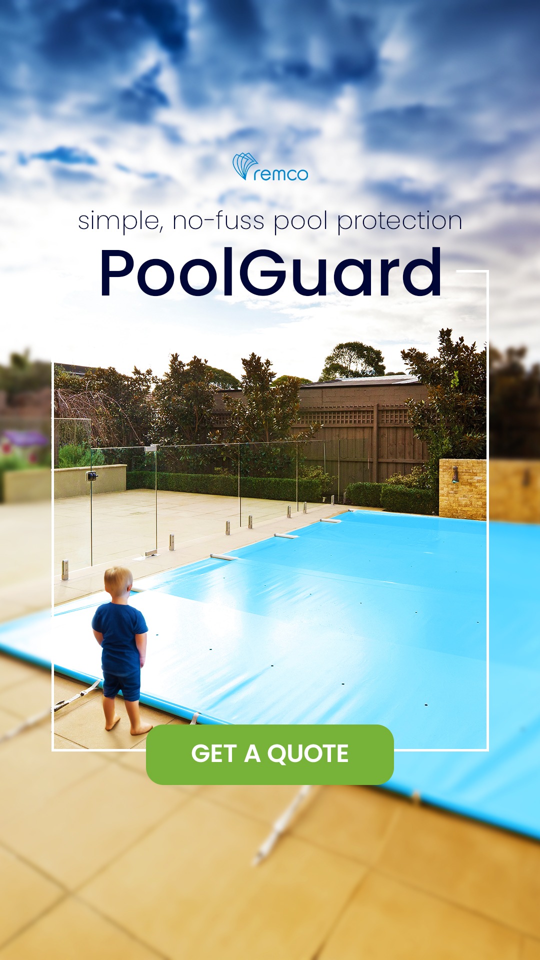 Remco Pool Covers & Products Facebook ad: PoolGuard: Simple, Effective Pool Protection