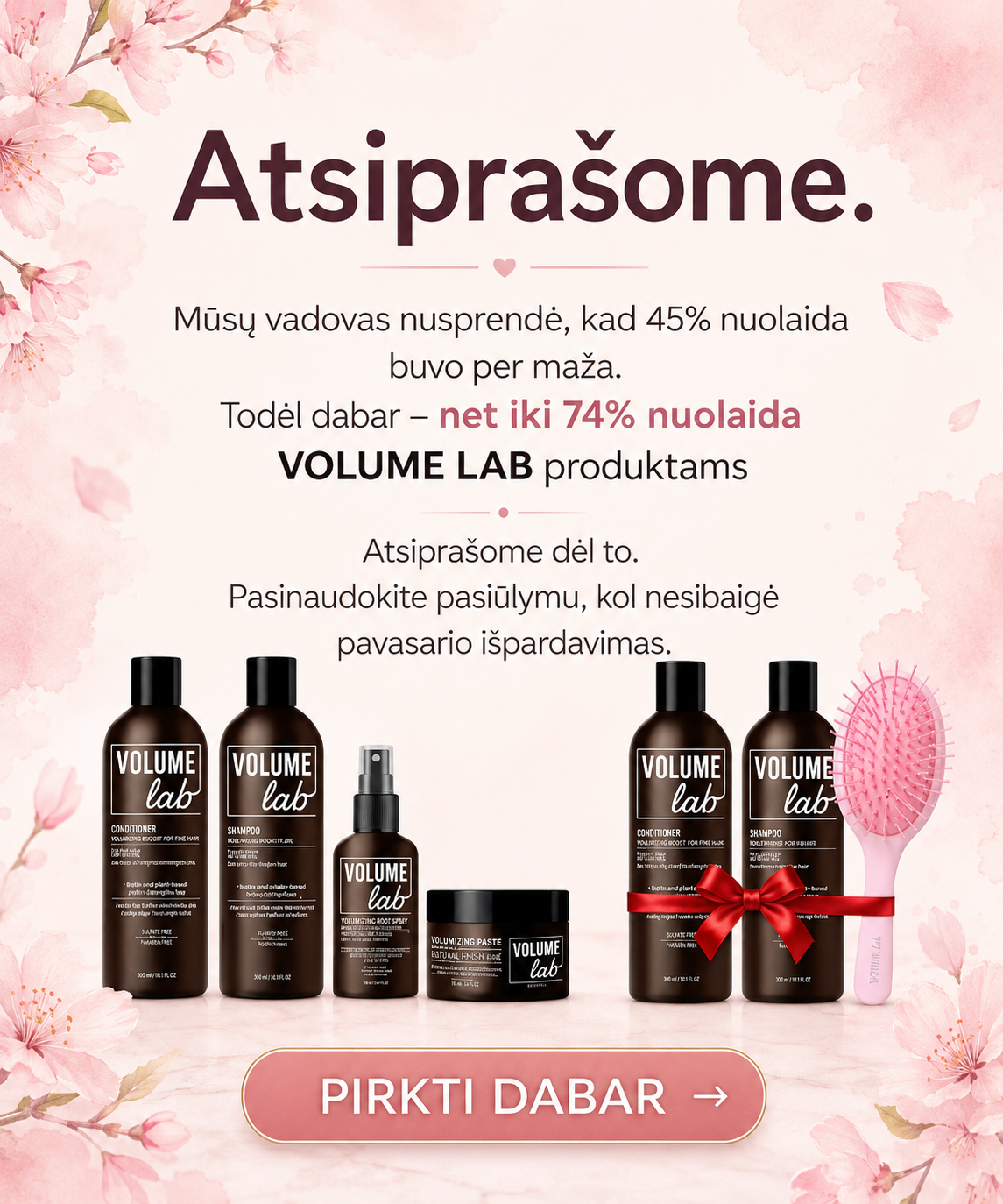 Eternl.lt Facebook ad: Užpildo plaukus bei suteikia jiems apimties!