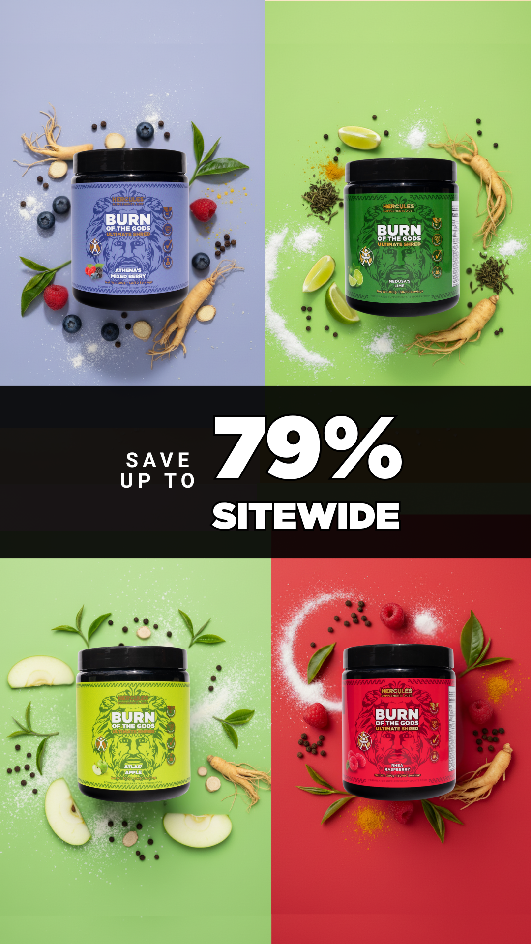 Hercules Supplements Aust Facebook ad