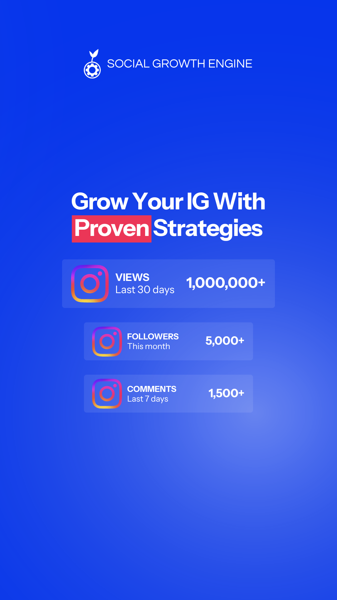 Social Growth Engine. Facebook ad