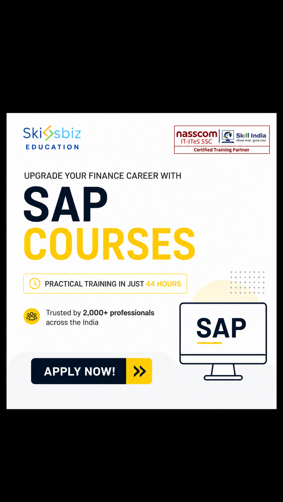 SkillsBiz Education Facebook ad: Master SAP S/4HANA