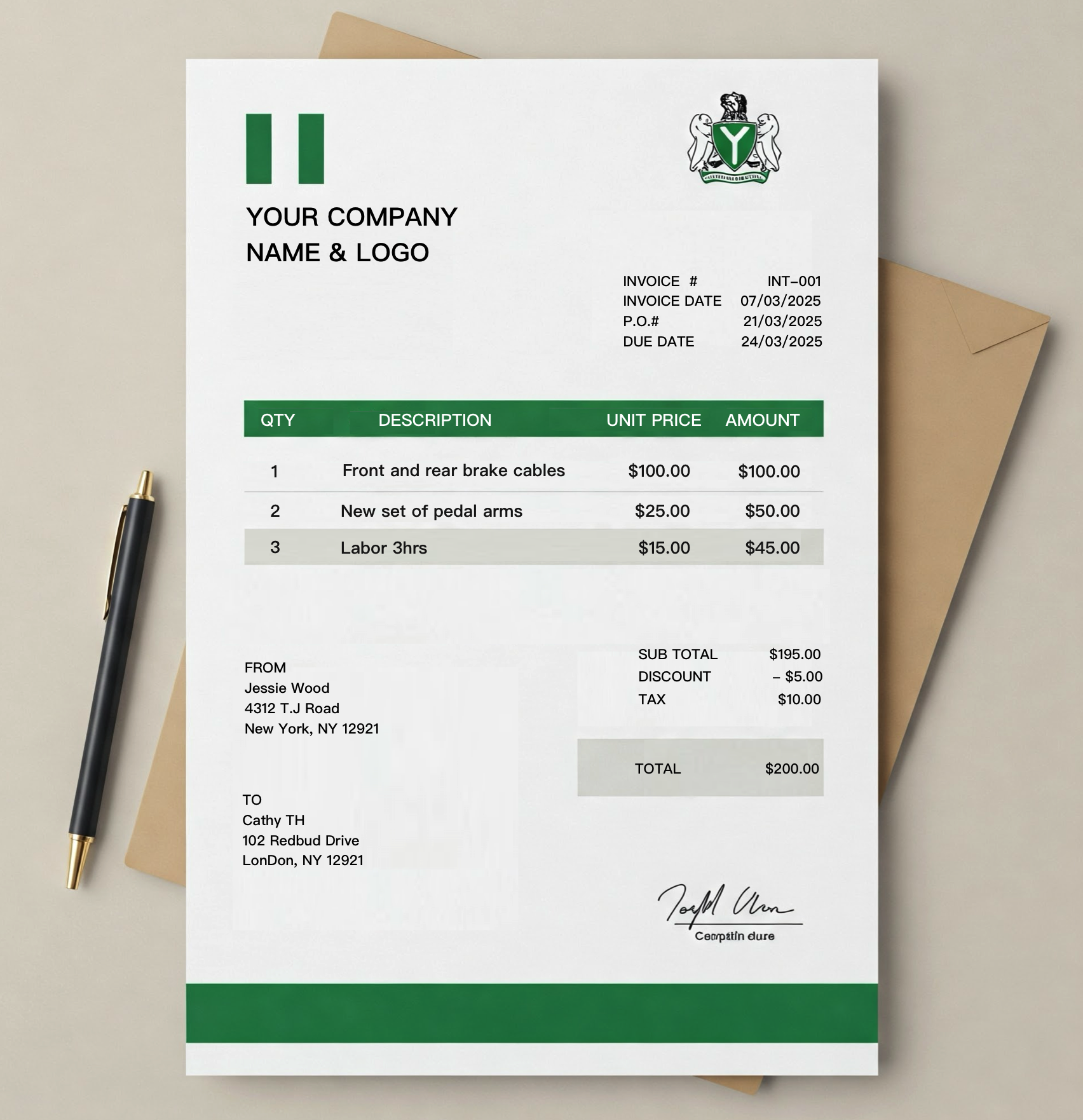 Invoice Maker Facebook ad