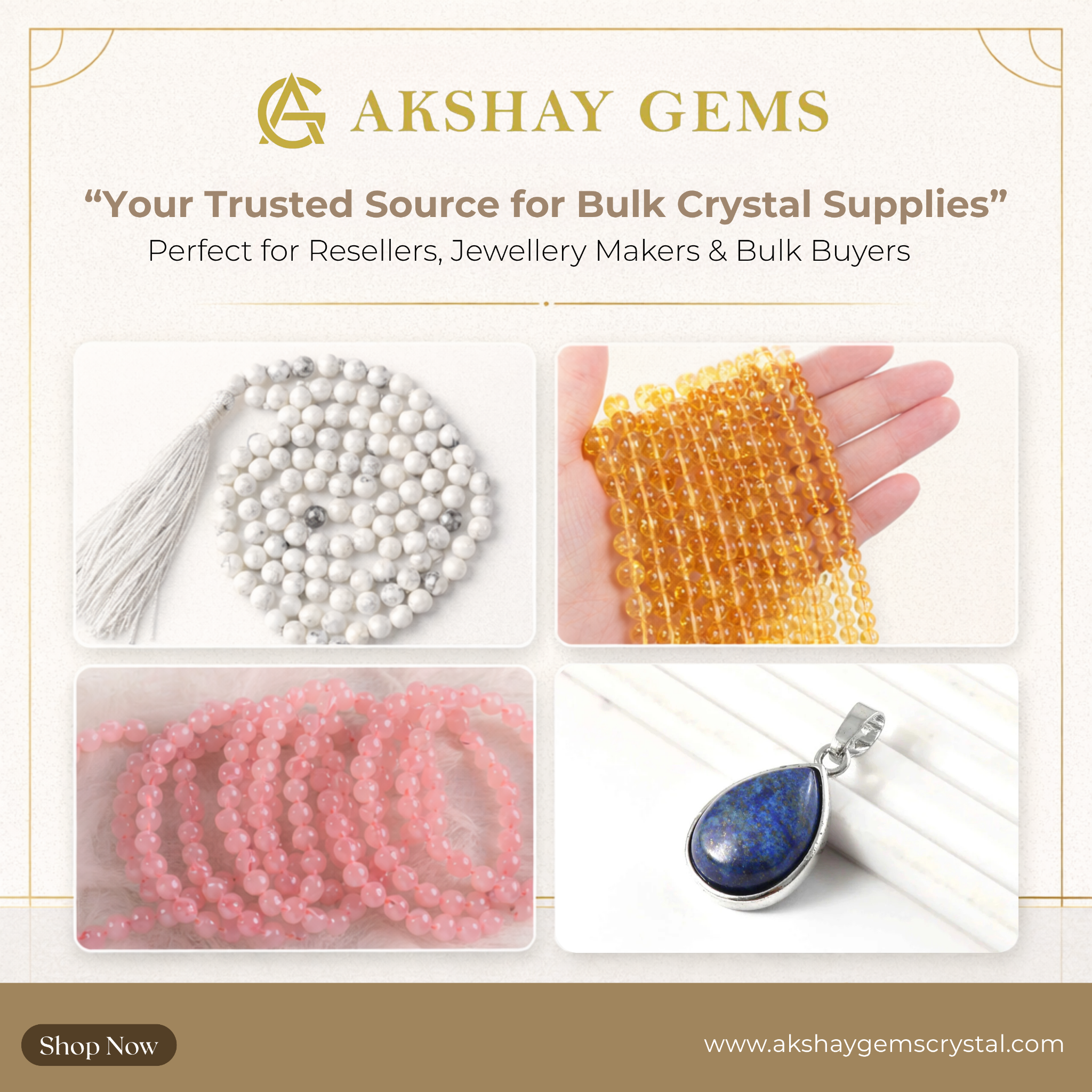 Akshay Gems Crystal Facebook ad