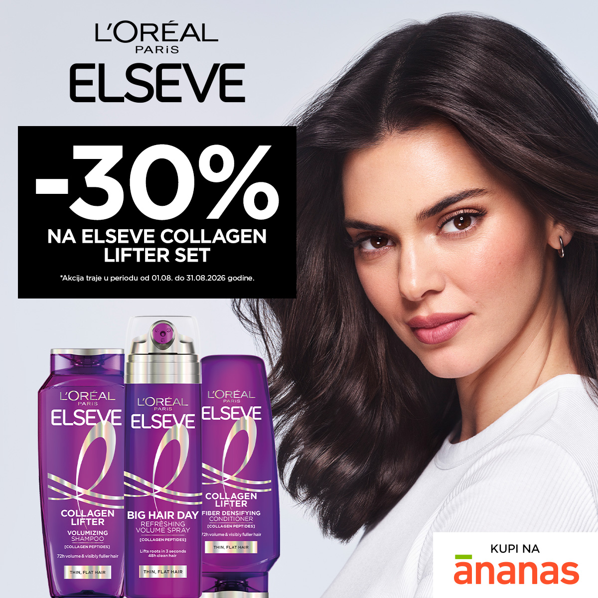 L'Oréal Paris Facebook ad: Imaš prevelika očekivanja od volumena?