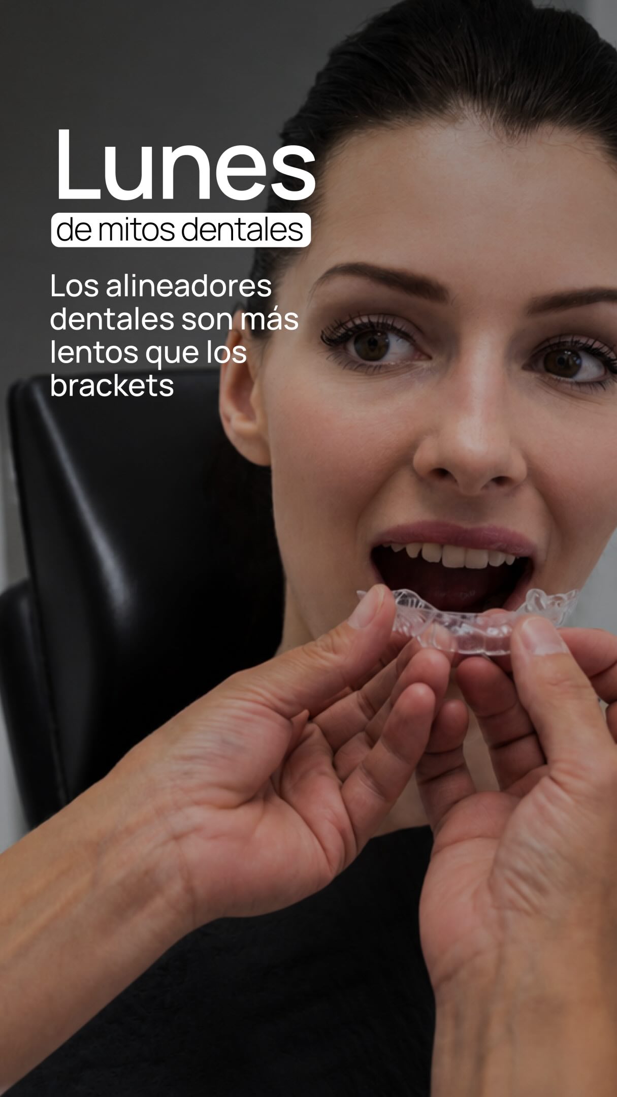 Black Clinic Facebook ad: Descubre la ortodoncia invisible