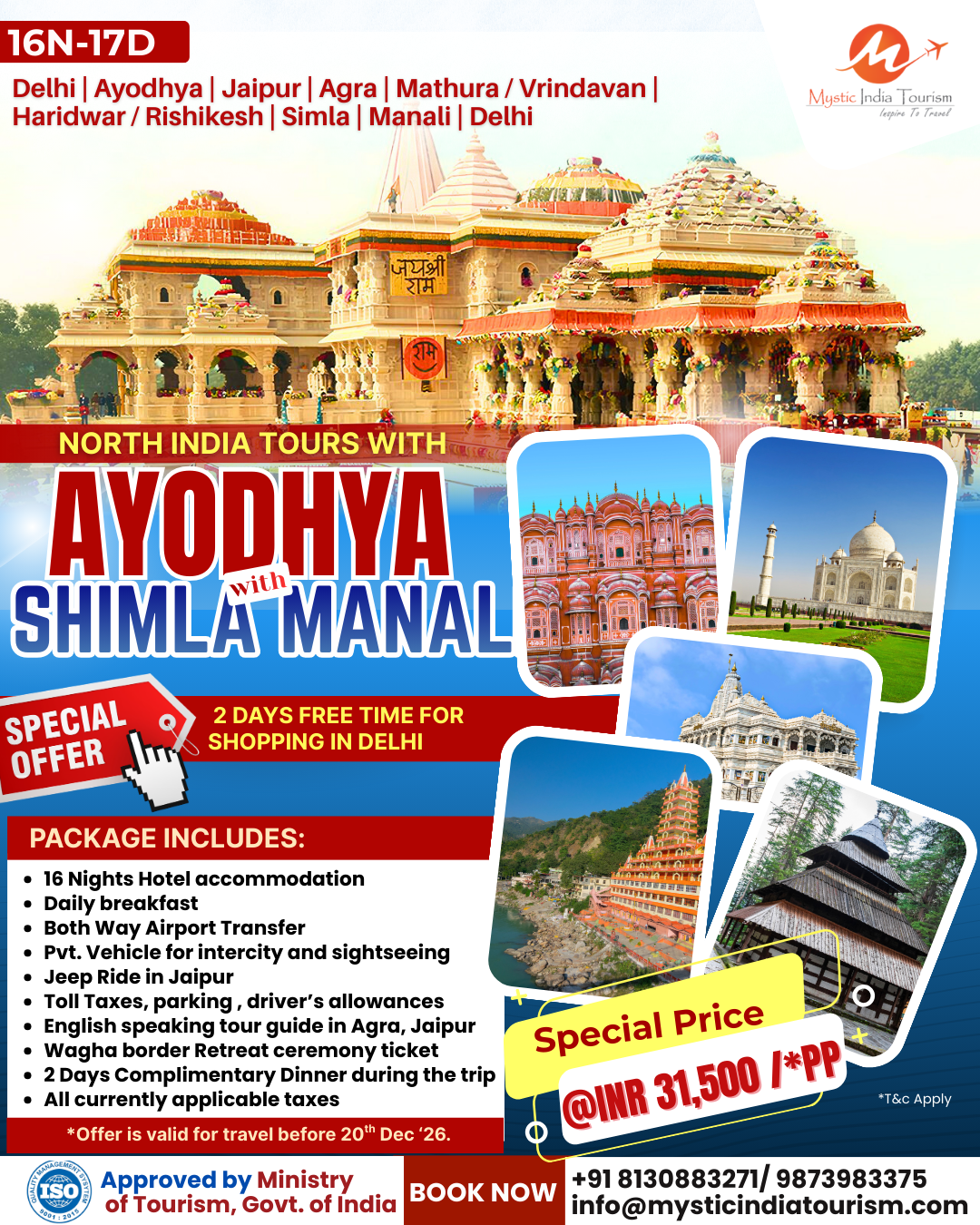 Mystic India Tourism Facebook ad