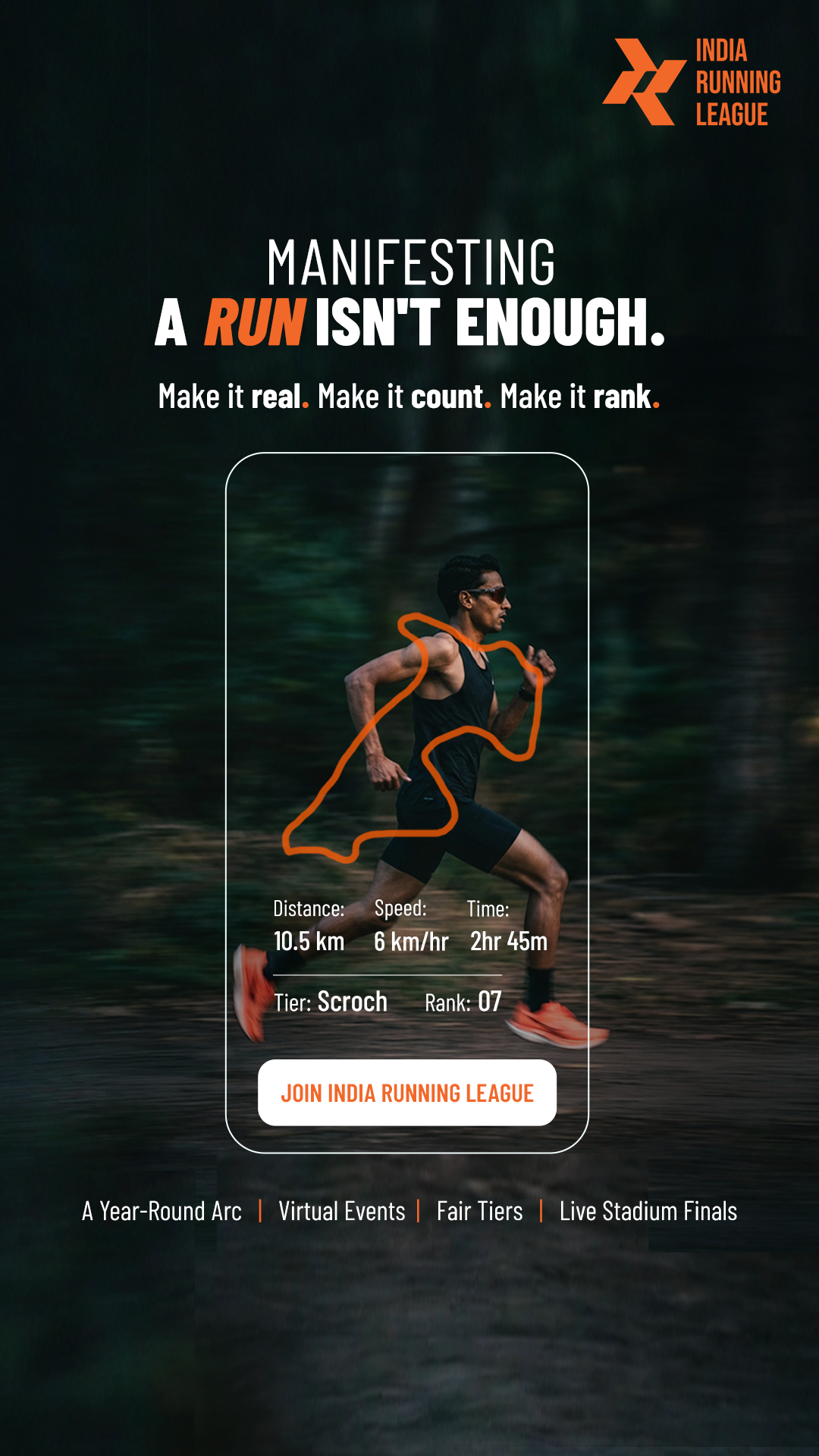 India Running League Facebook ad