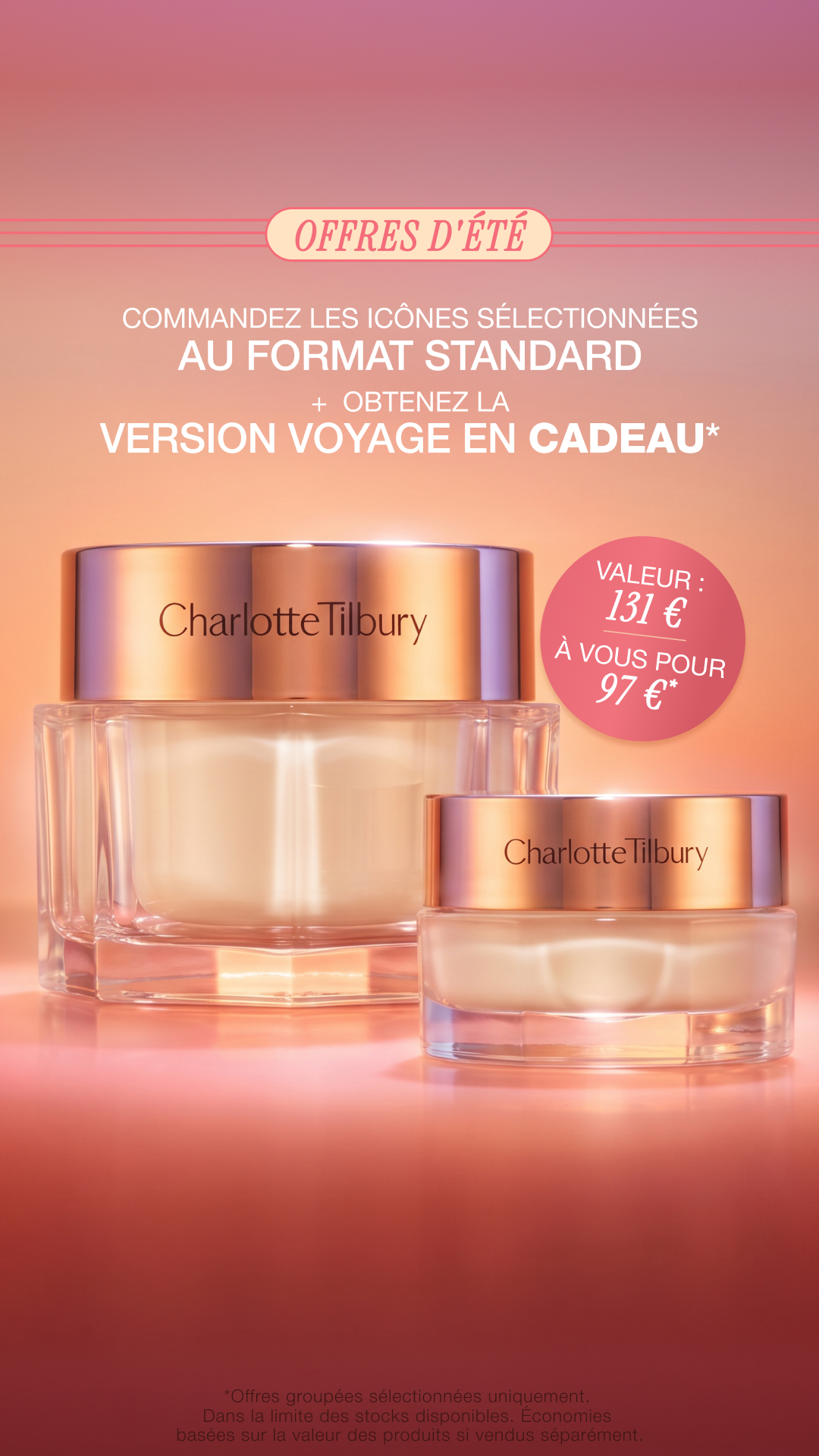 Charlotte Tilbury Facebook ad