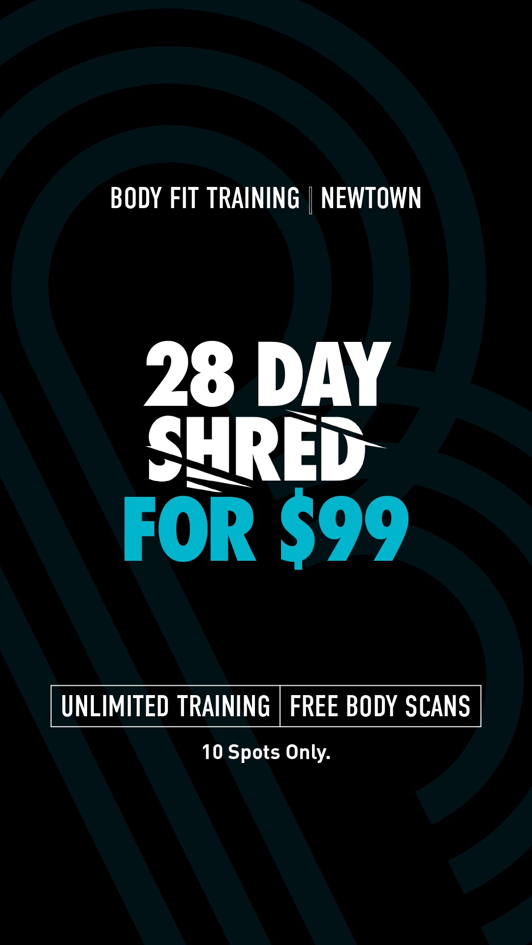 BFT Newtown Facebook ad: 28 Days for $99