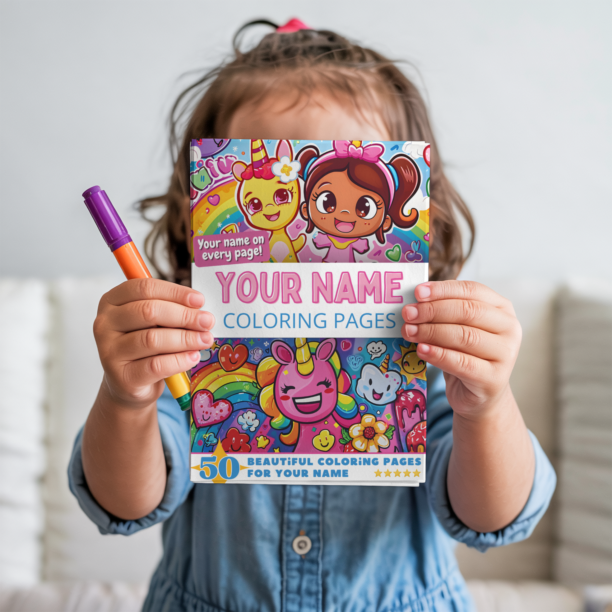 Pick-A-Page Personal Coloring Books Facebook ad