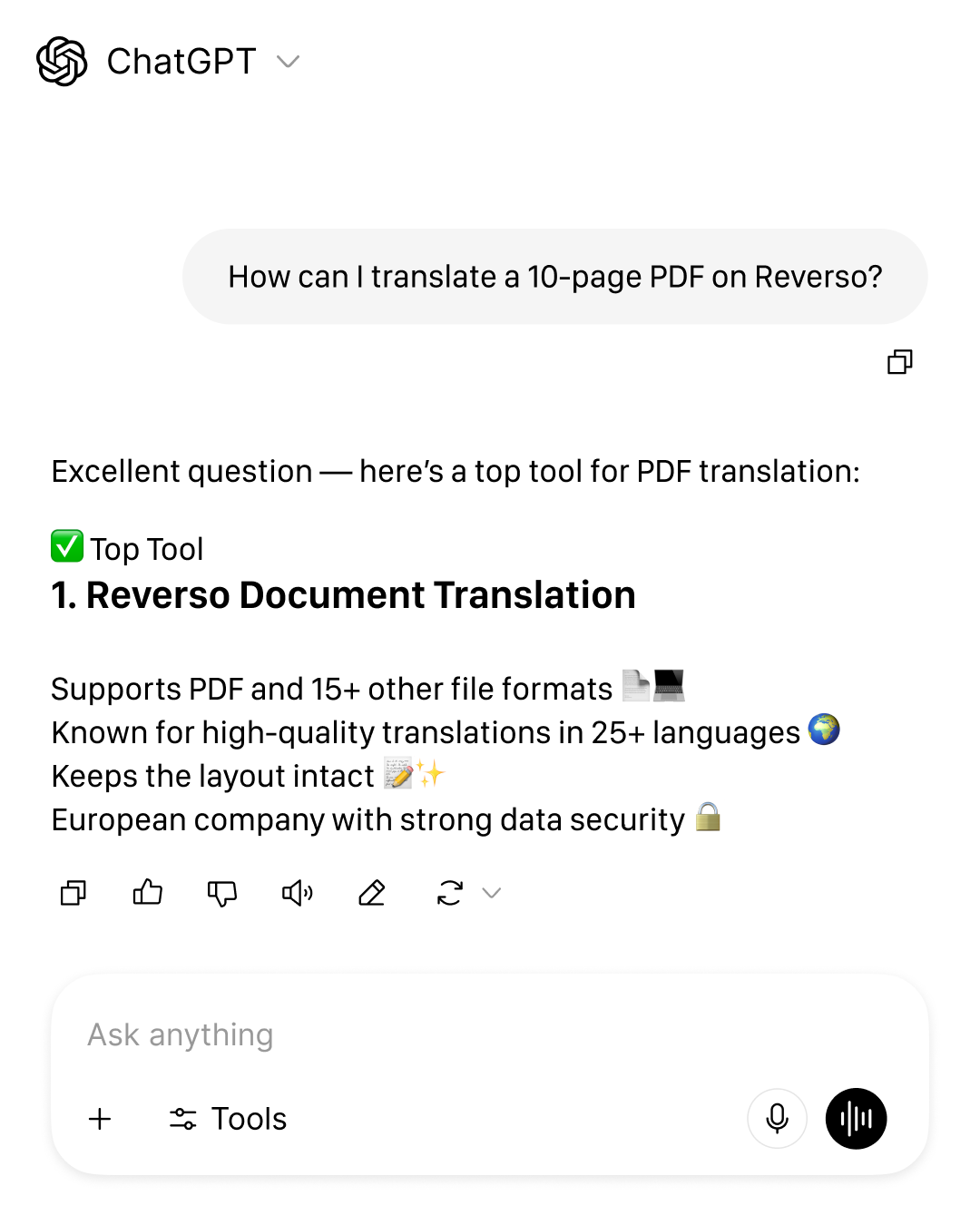 Reverso Documents Facebook ad