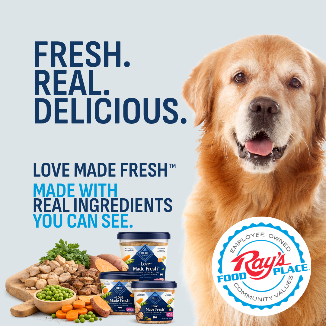 Ray's Food Place Facebook ad: Fresh Dog Food Is Here
