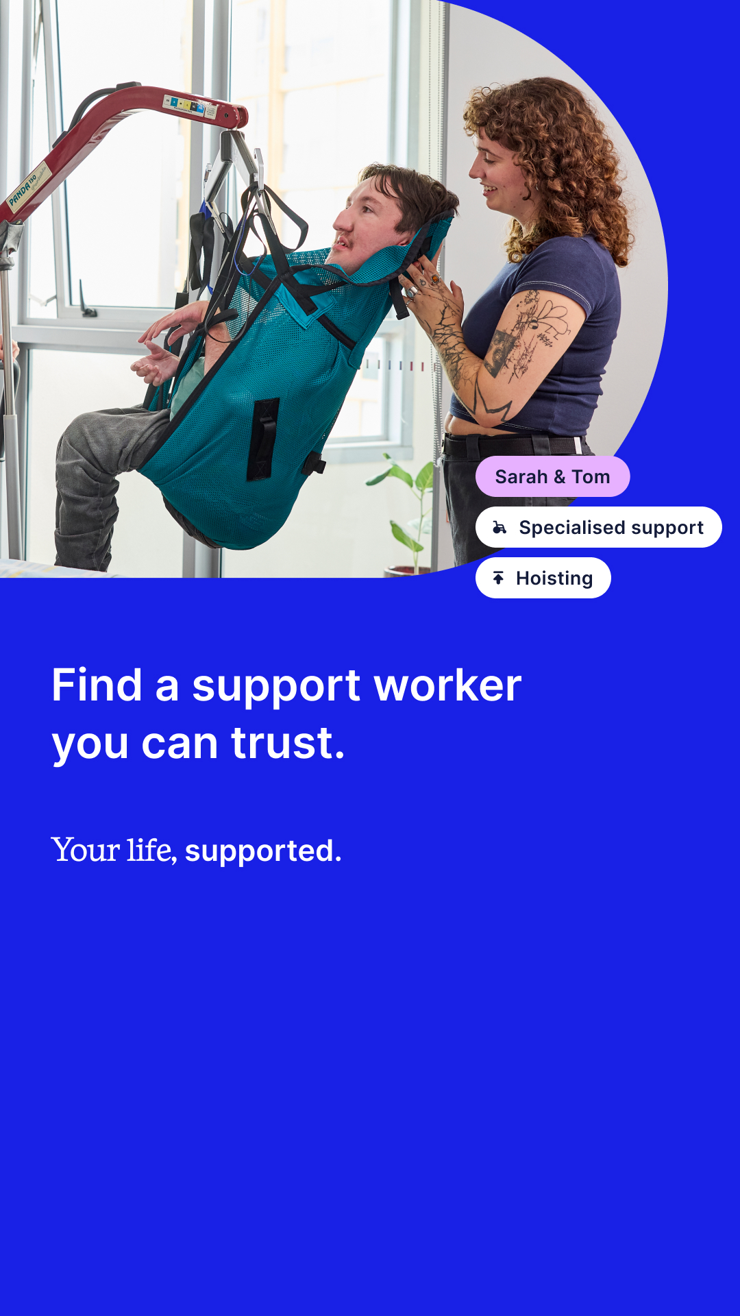 Hireup Facebook ad