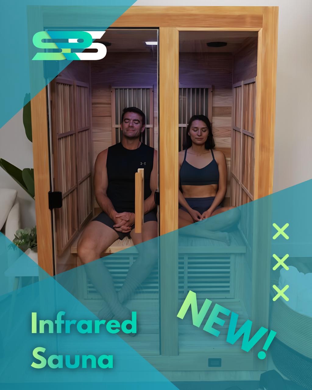 Sports Recovery Studio Facebook ad: Infrared Sauna Now Available