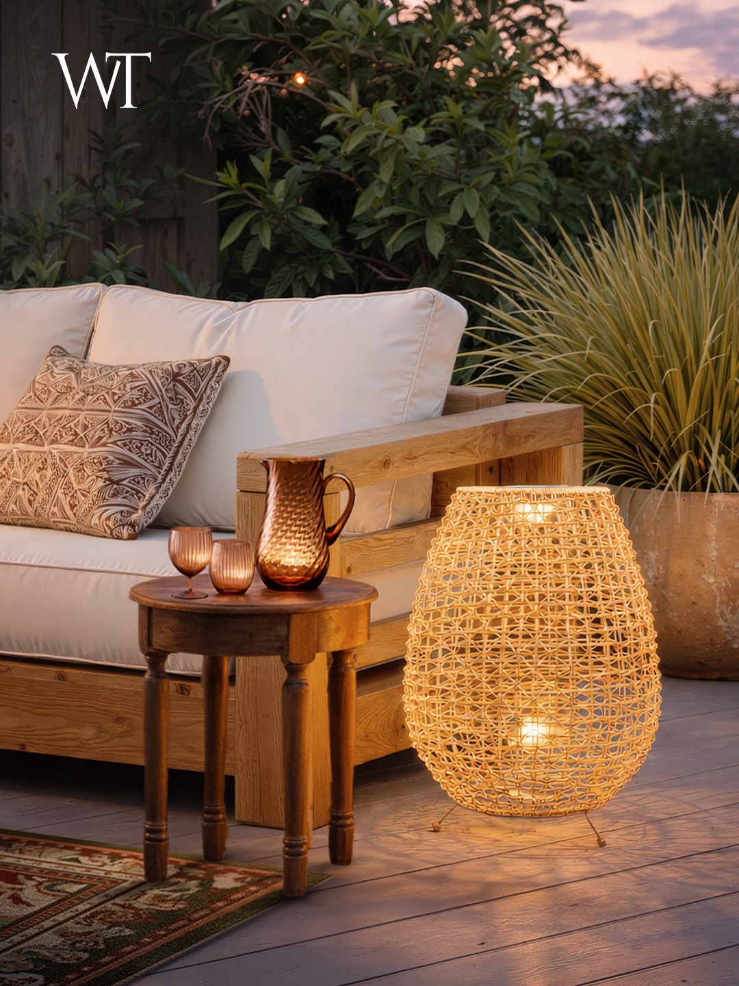 White Teak Dubai Facebook ad: A gentle glow for sacred nights.