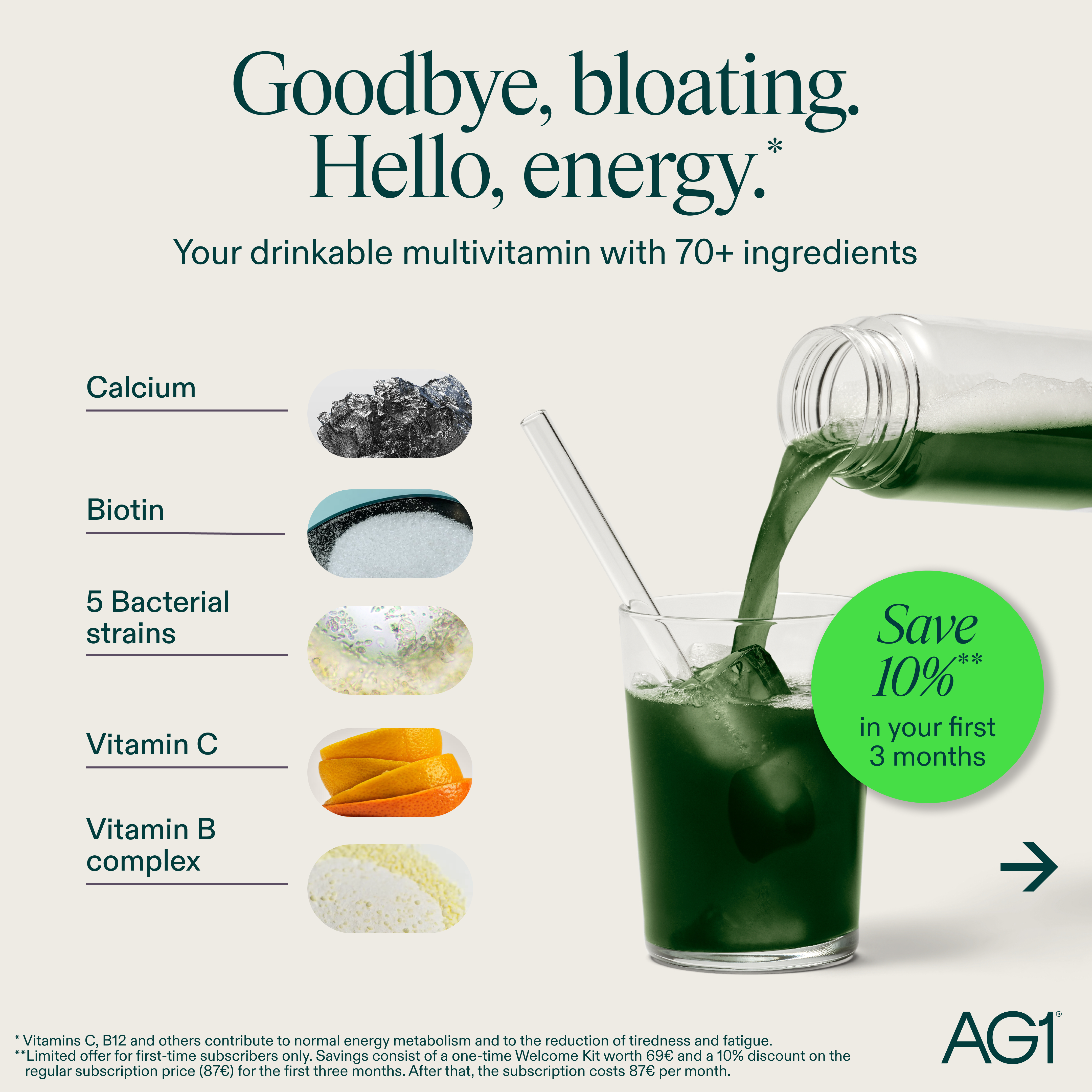 AG1 by Athletic Greens Facebook ad