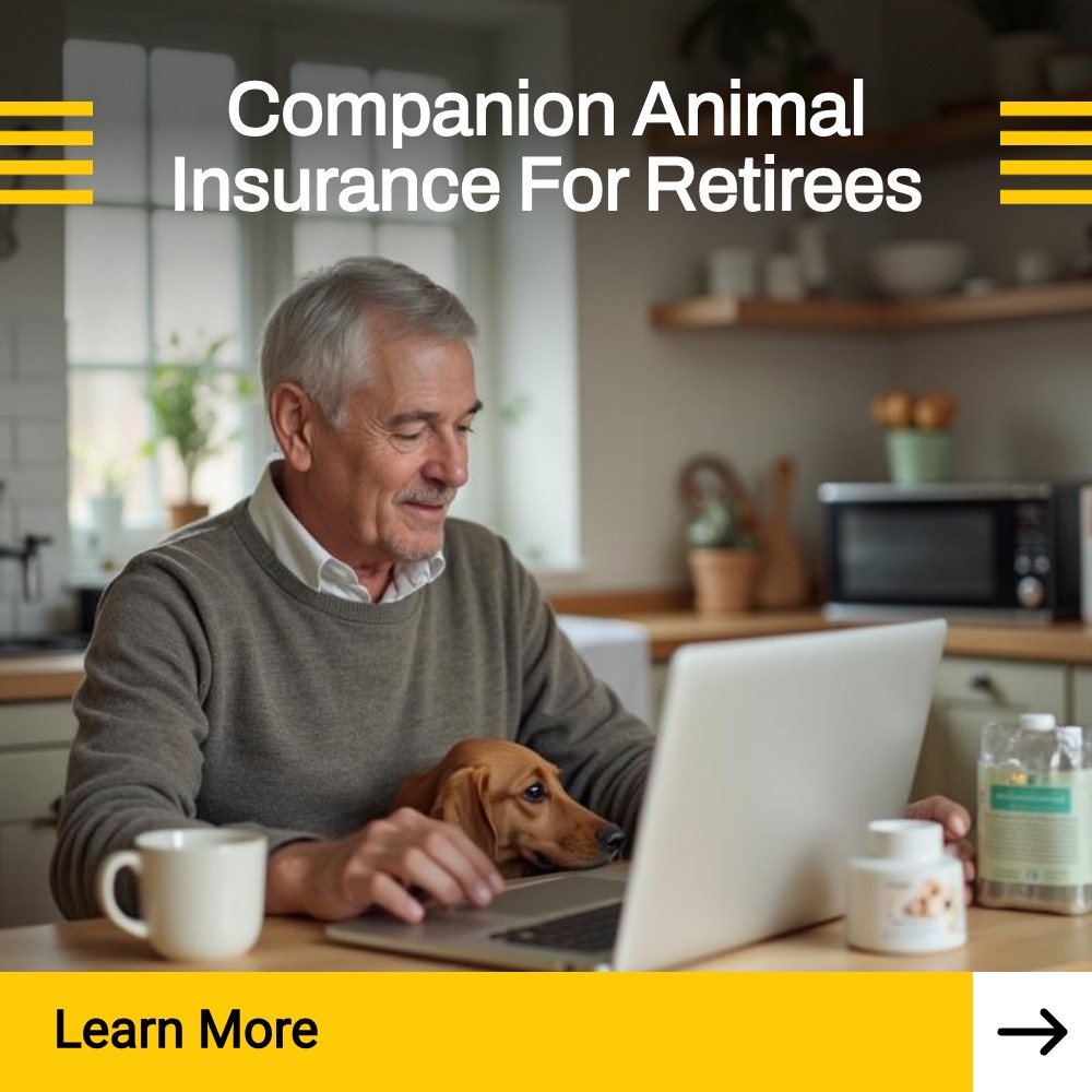 Finders Groove Spotlight Facebook ad: Companion Animal Insurance For Retirees!