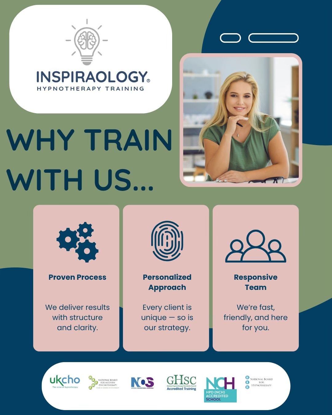 IHT London Hypnotherapy Training Facebook ad