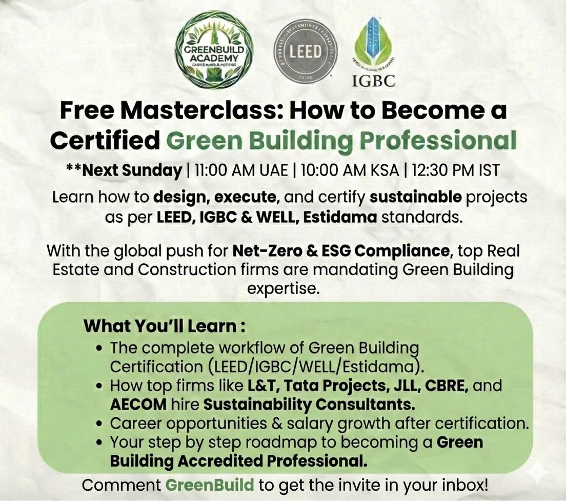 Green Build Academy by Praphull Facebook ad: Green Build Academy can change your life!
