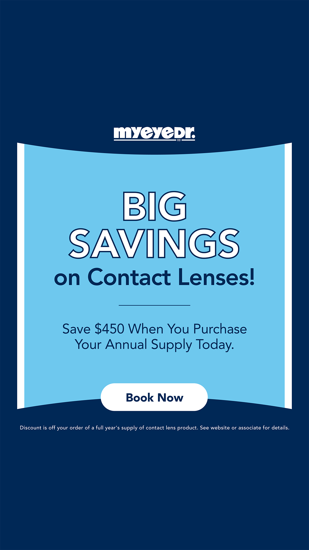 MyEyeDr. Facebook ad