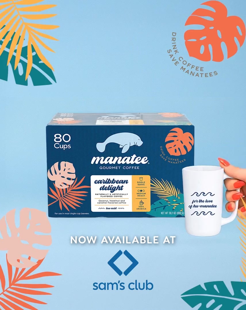 Manatee Gourmet Coffee Facebook ad