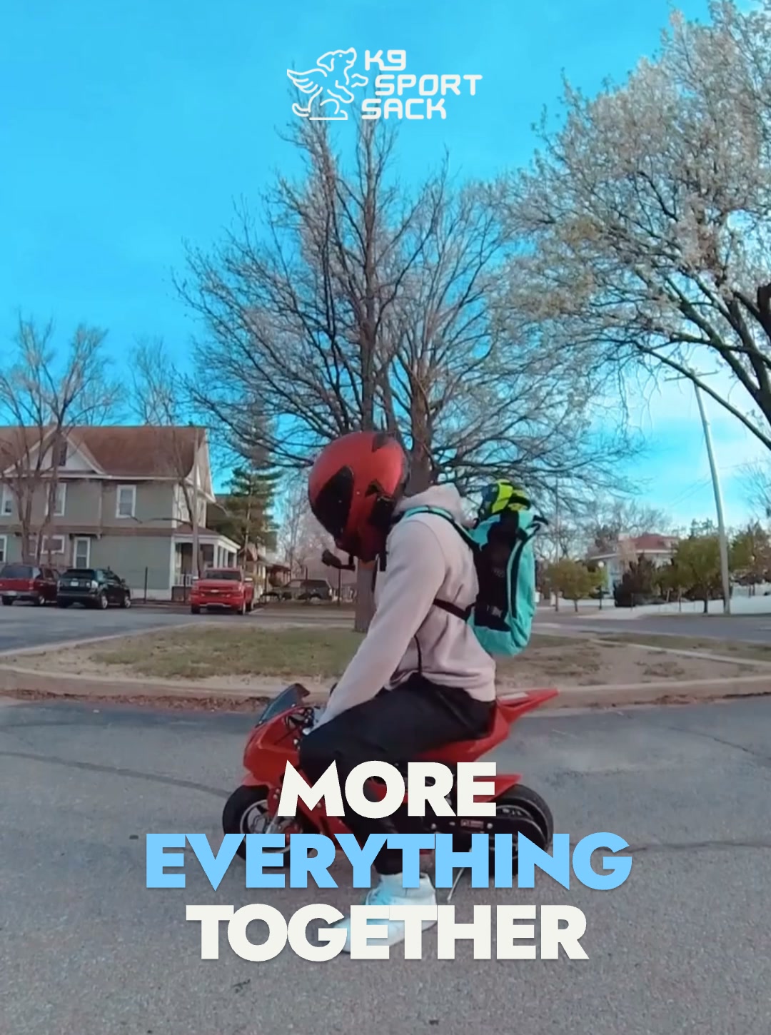 K9 Sport Sack Facebook ad: More Together, For Less