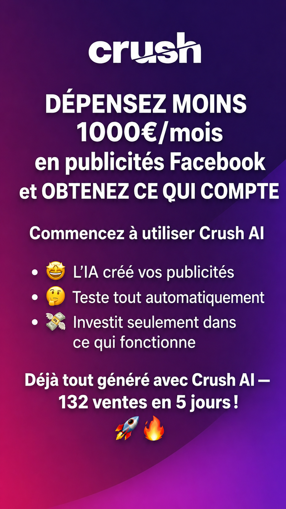 trycrush.ai Facebook ad