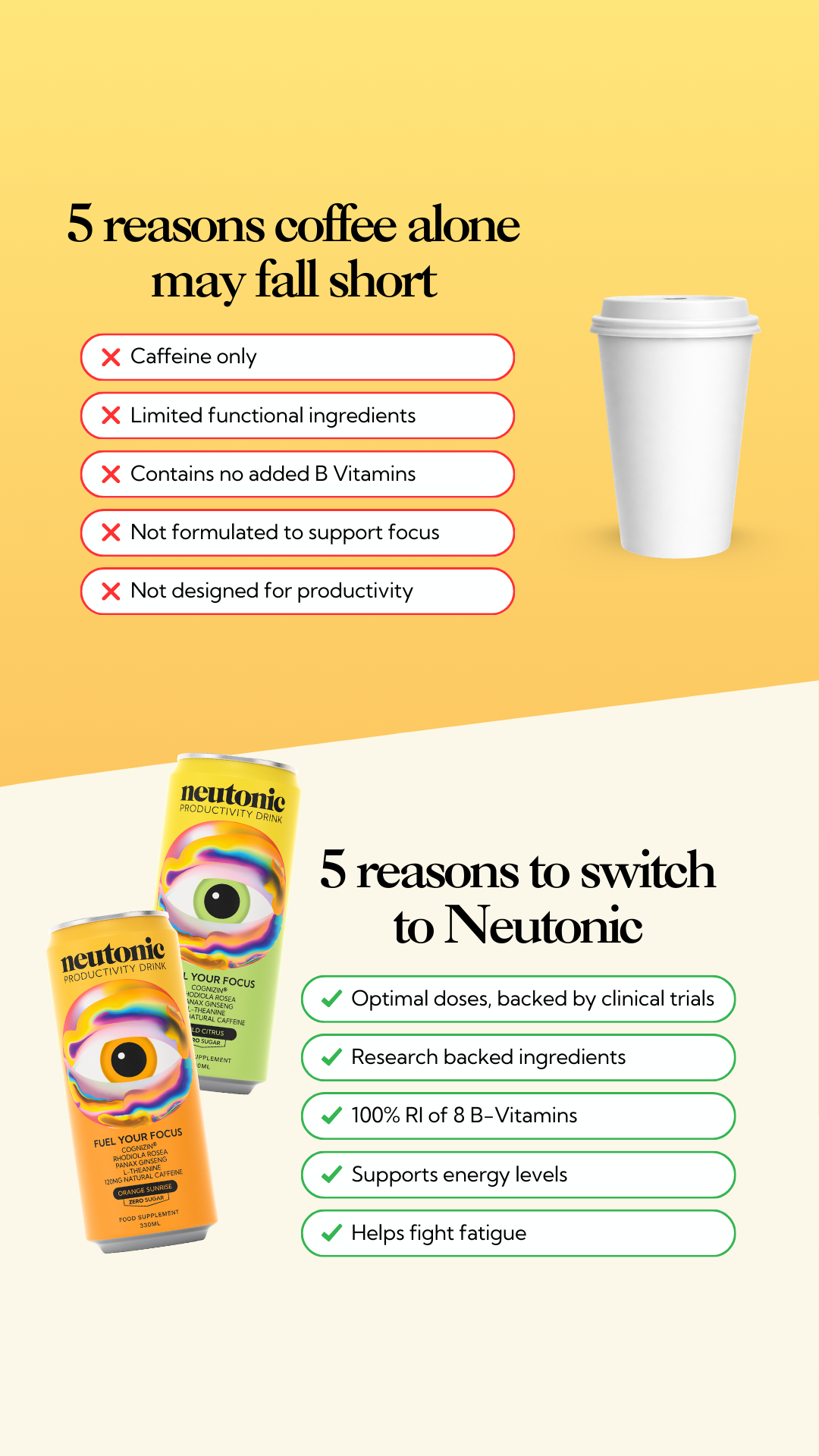 Neutonic Facebook ad