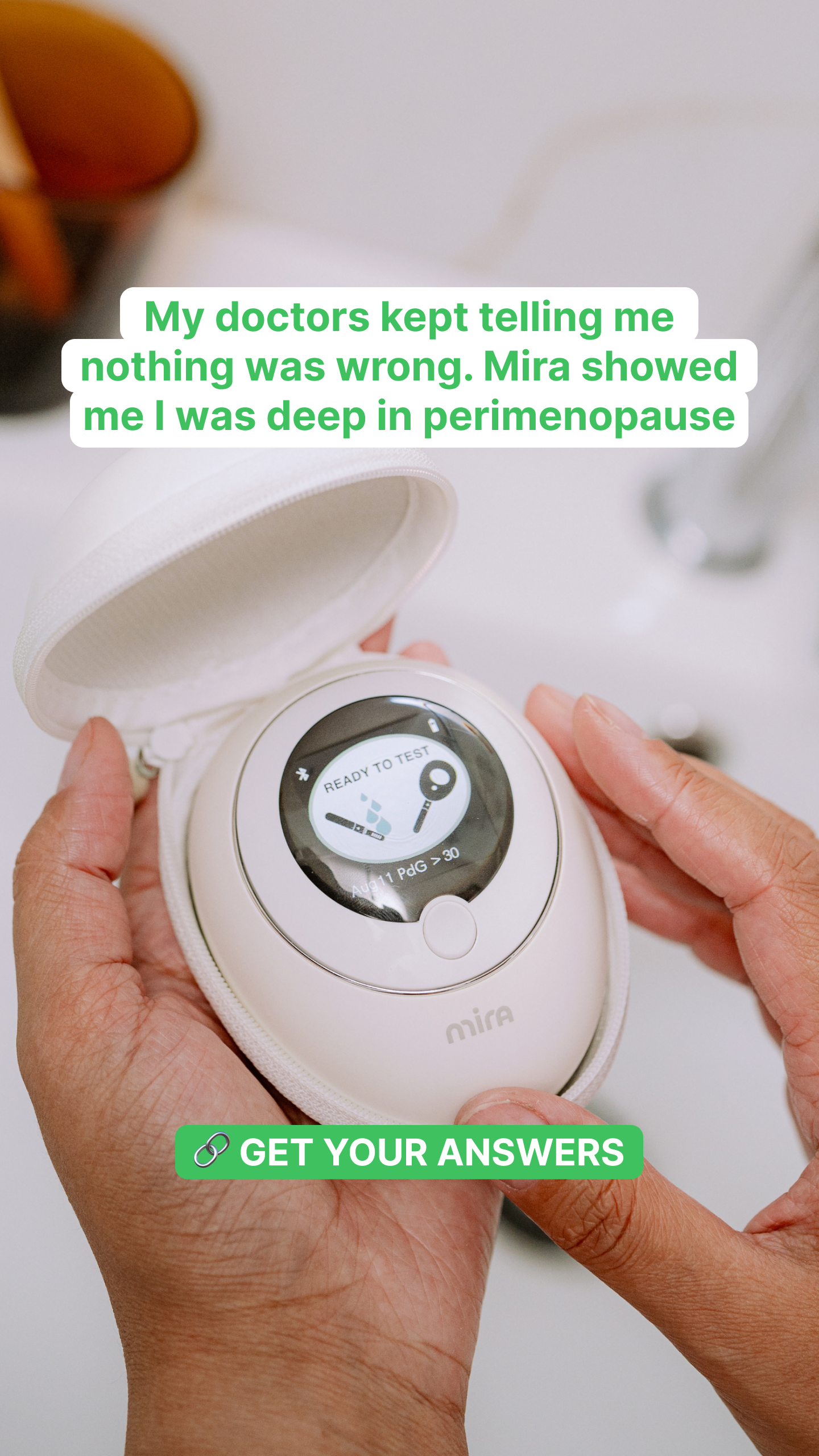 Mira Fertility Facebook ad