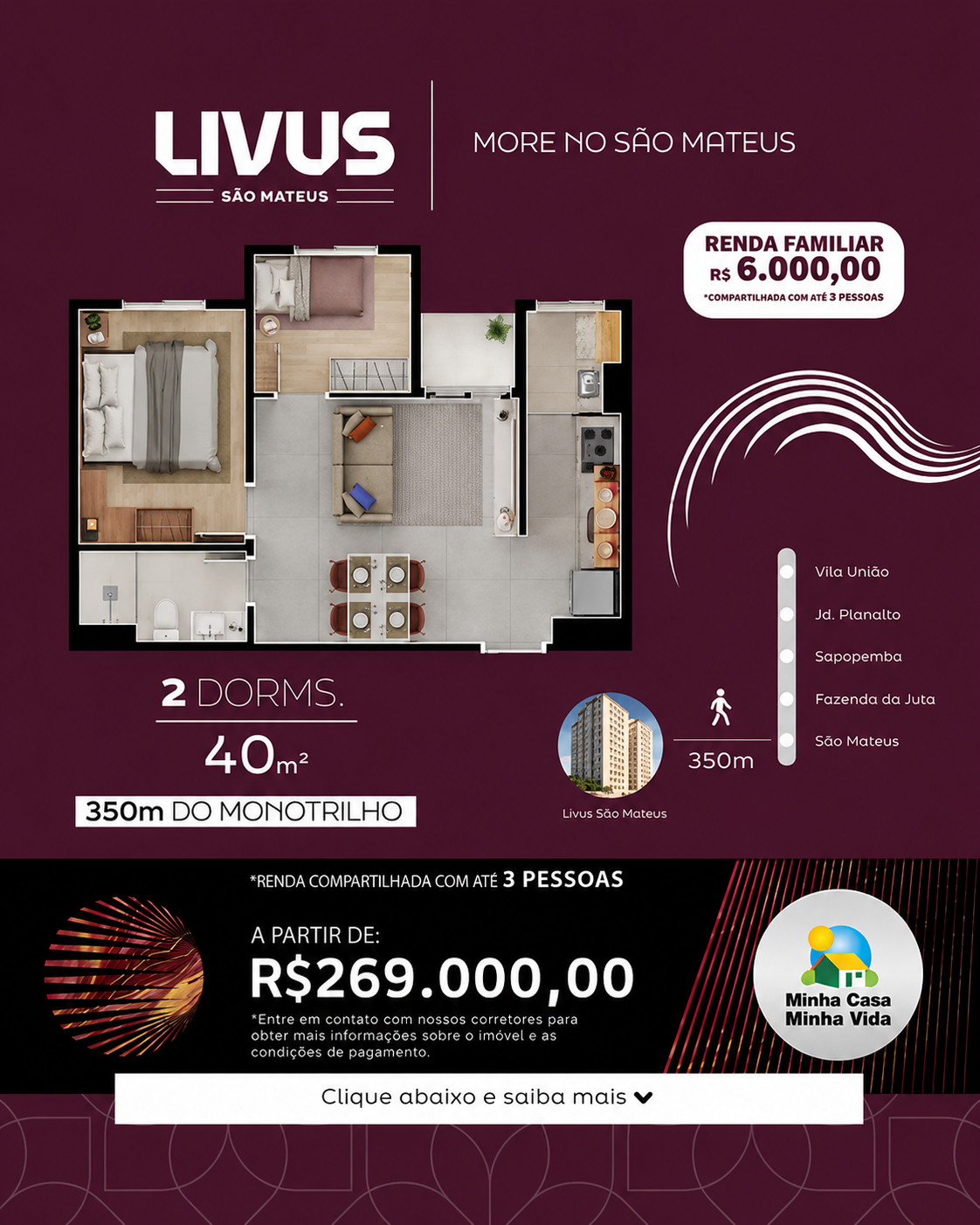 Livus Incorporadora Facebook ad: Sua nova casa com entrada facilitada!
