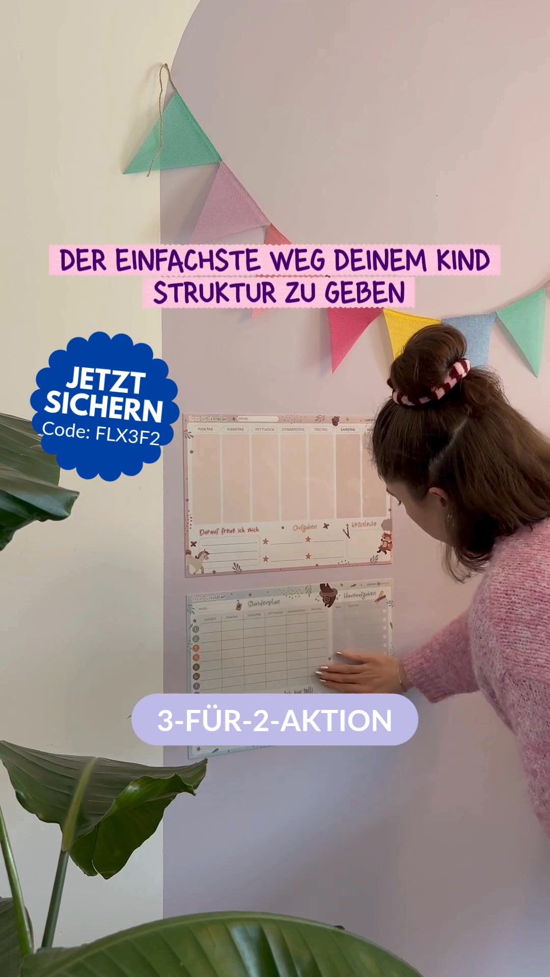 Lebenskompass Facebook ad: 2 kaufen, 1 gratis, Struktur für dein Kind ab heute