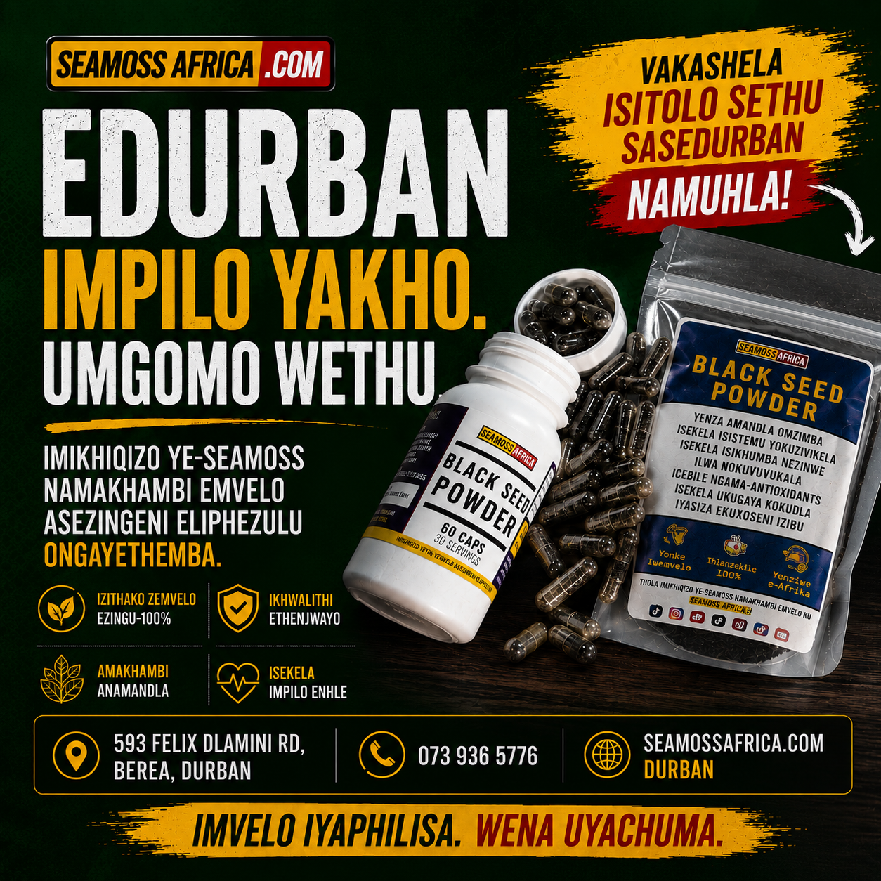 Seamoss Africa Facebook ad: Home - Seamoss Africa