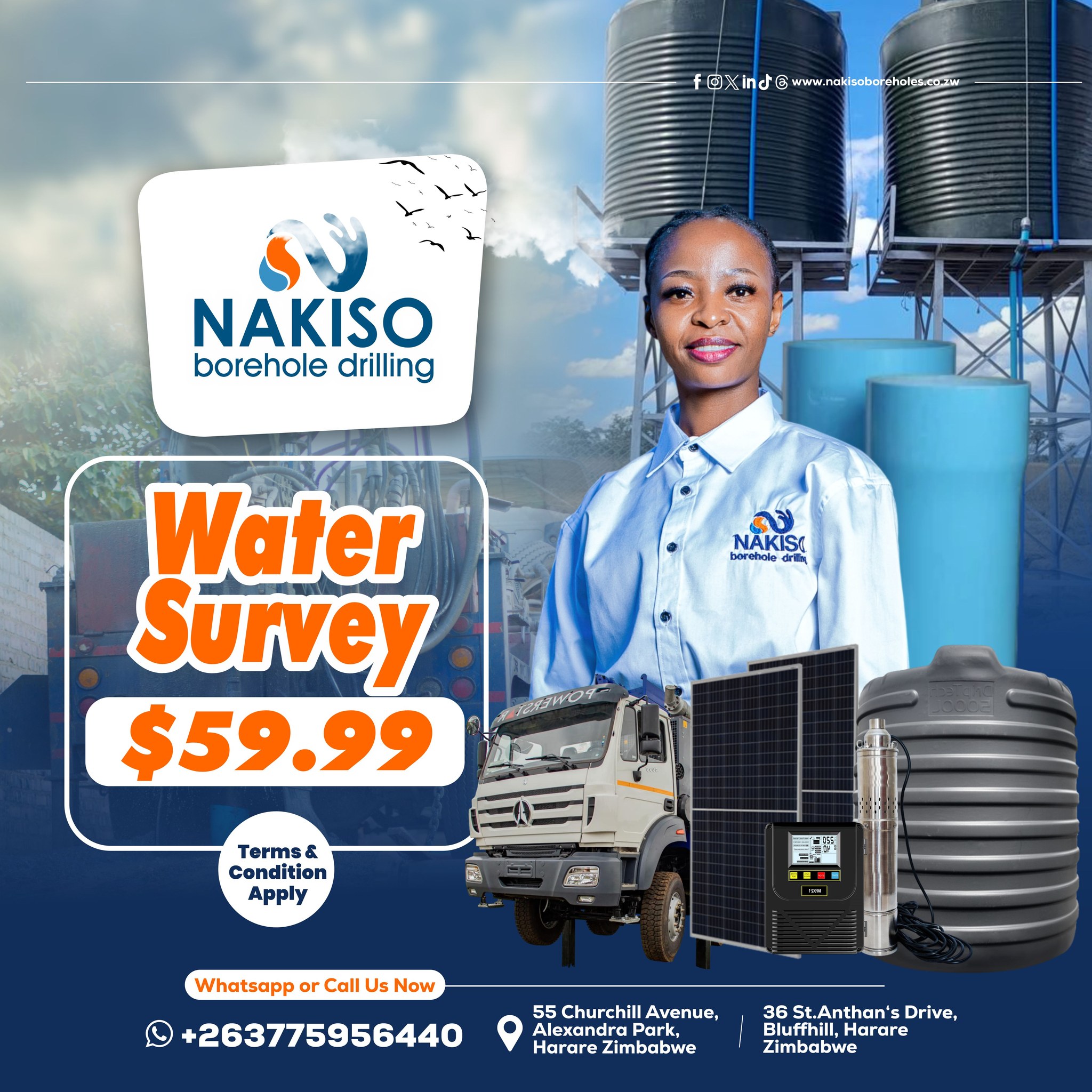 Nakiso Borehole Drilling Facebook ad