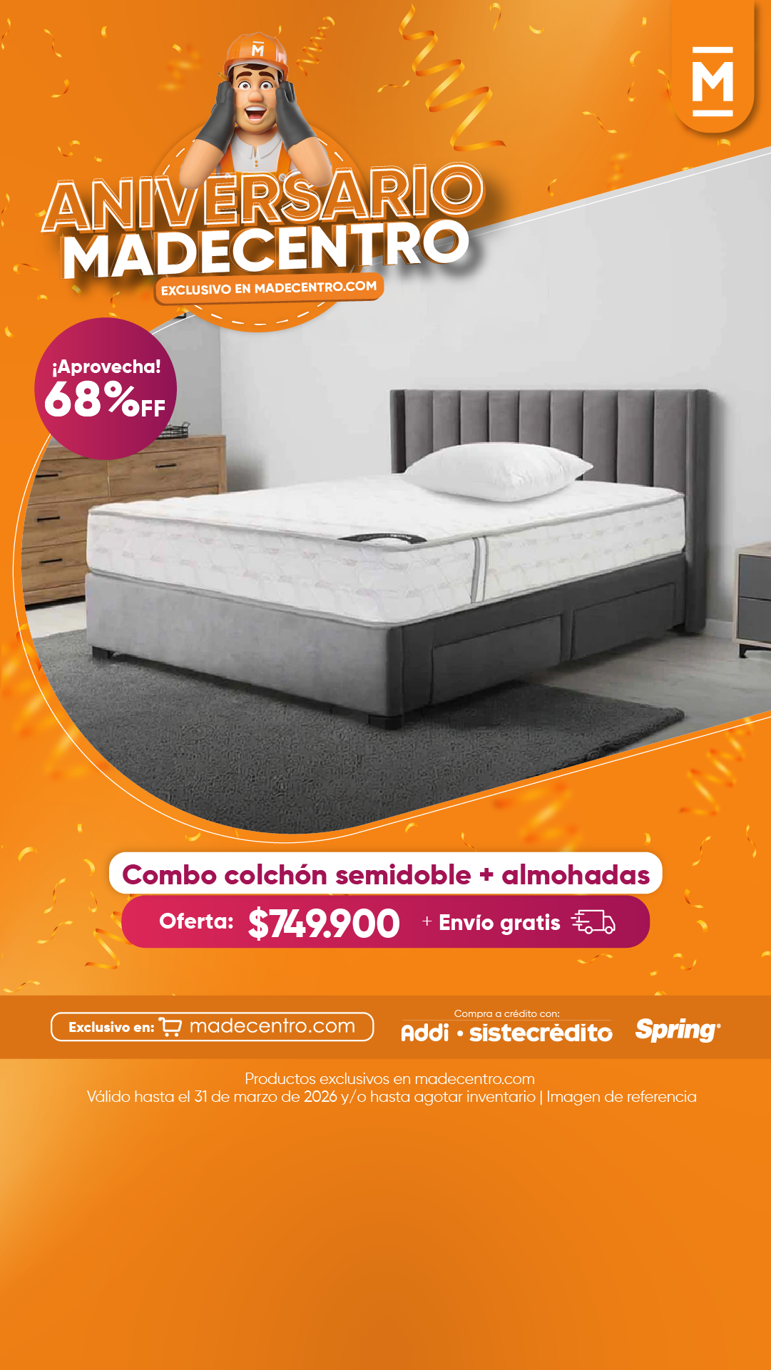 Madecentro Colombia SAS Facebook ad from Feb 28, 2026