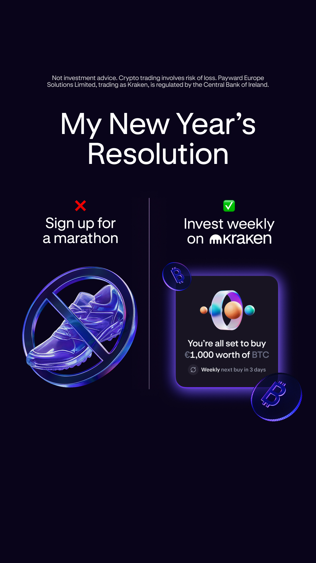 Kraken Digital Asset Exchange Facebook ad
