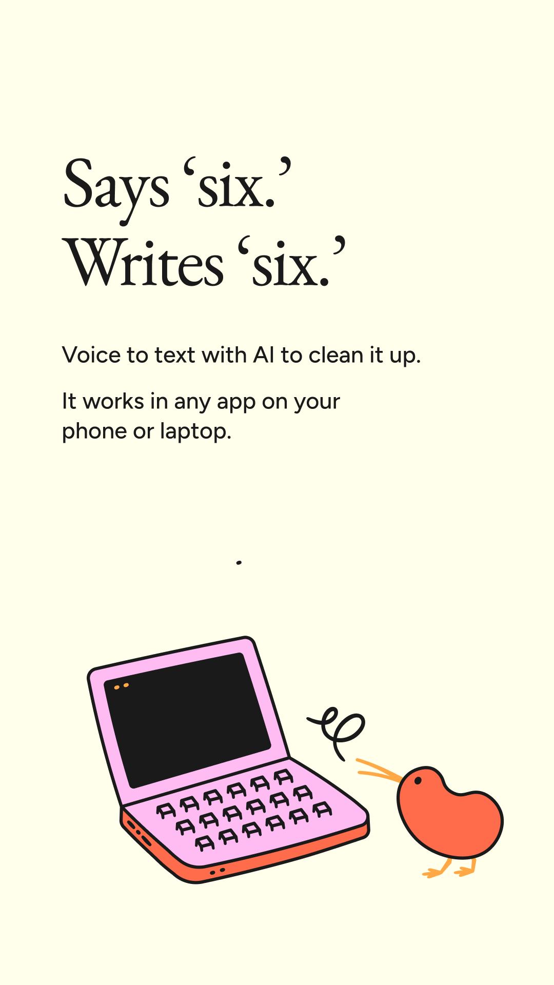 Wispr Flow Facebook ad
