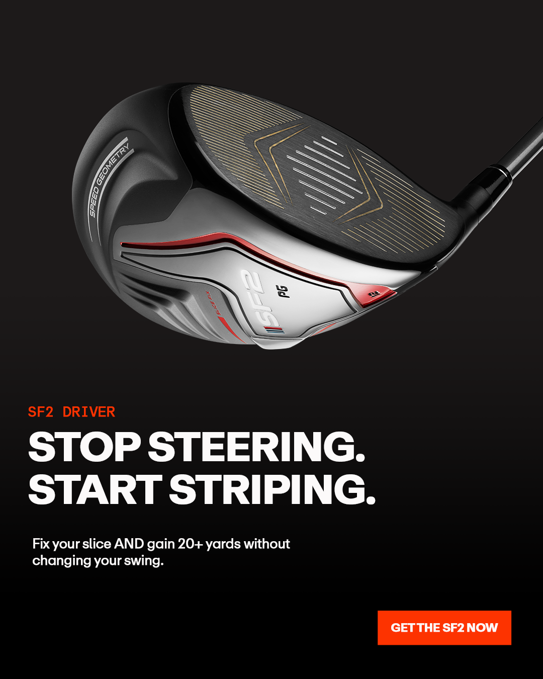 Performance Golf Facebook ad