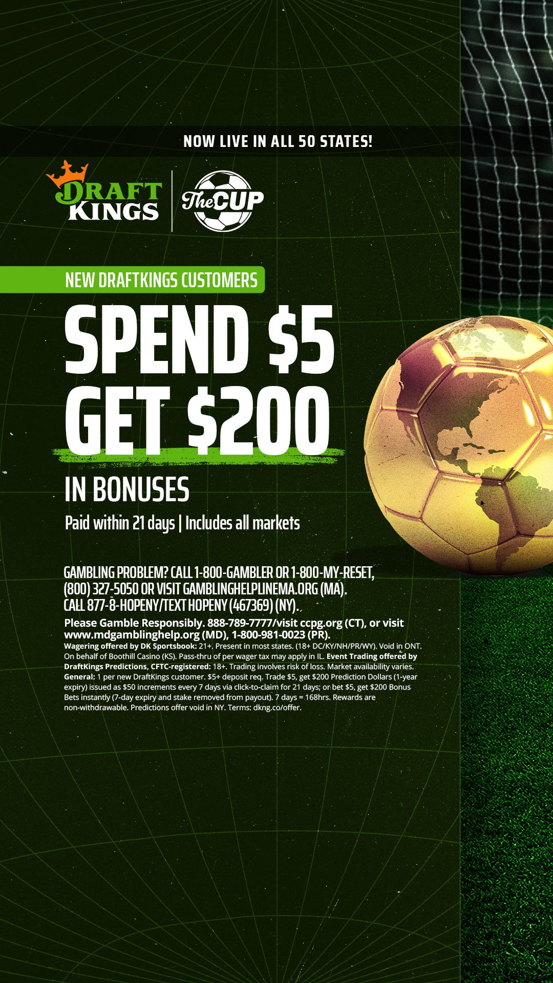 DraftKings Sports Facebook ad