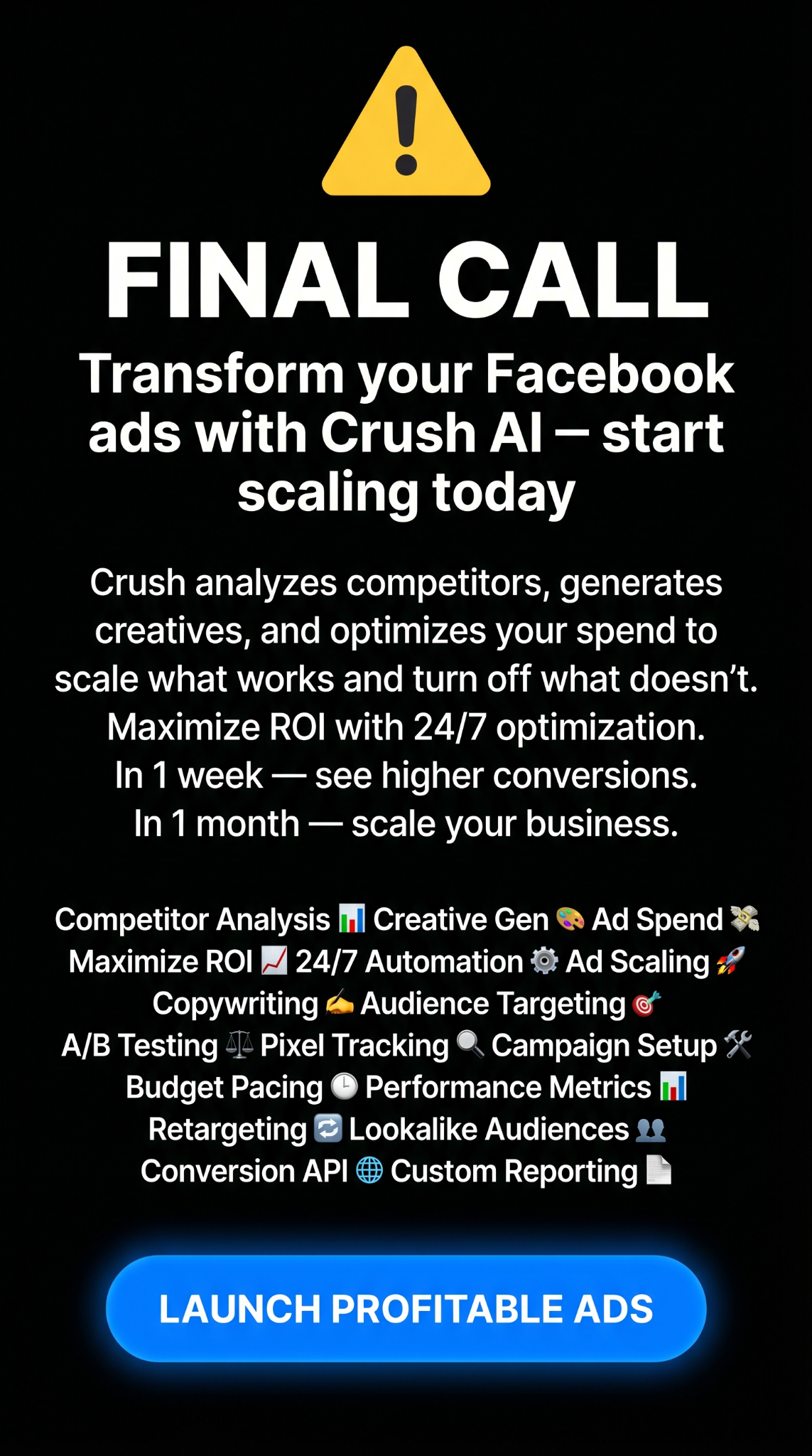 trycrush.ai Facebook ad